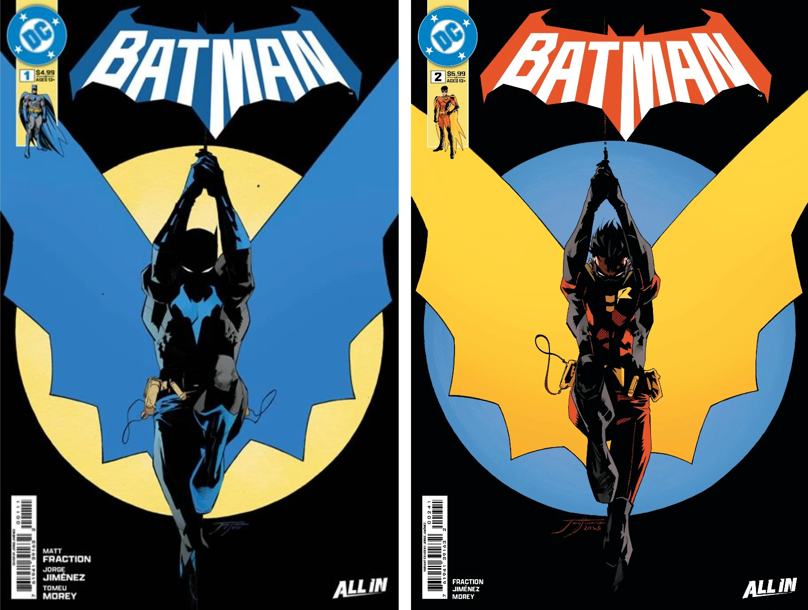 BATMAN #1 & #2 (JORGE JIMENEZ SET)(2025) COMIC BOOKS ~ DC COMICS BATMAN #1 & #2 (JORGE JIMENEZ SET)(2025) COMIC BOOKS ~ DC COMICS