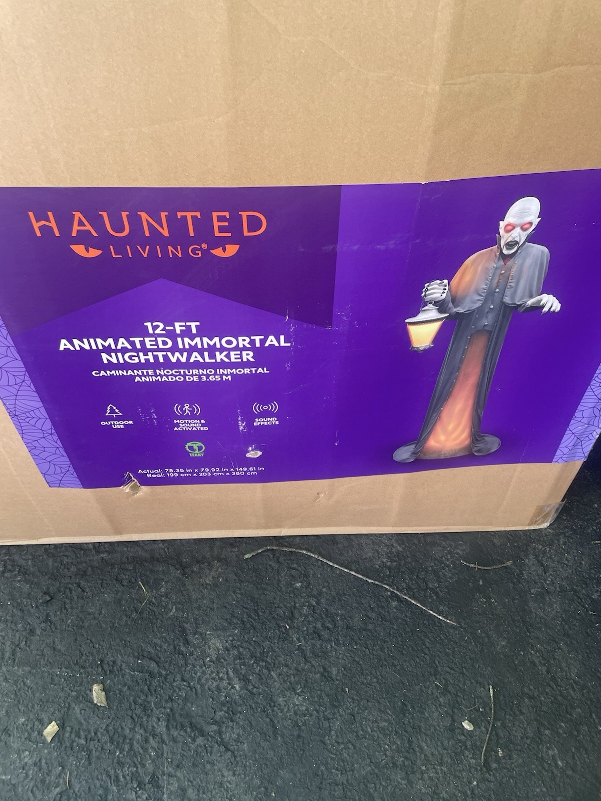 Haunted Living 12 FT Immortal Nightwalker Animatronic Halloween Prop Vampire Haunted Living 12 FT Immortal Nightwalker Animatronic Halloween Prop Vampire