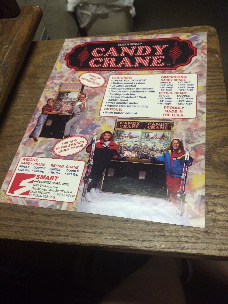 Smart CANDY CRANE Game Flyer- good Original Smart CANDY CRANE Game Flyer- good Original