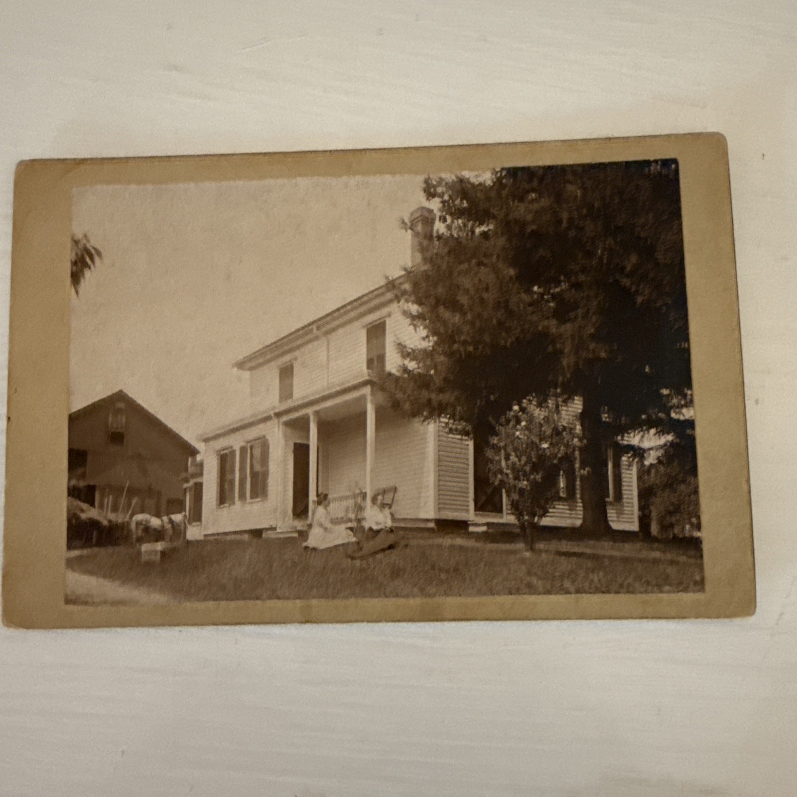 Vintage Cabinet Card by AW & GE Howes Photographers 1900 Ashfield, MA Vintage Cabinet Card by AW & GE Howes Photographers 1900 Ashfield, MA