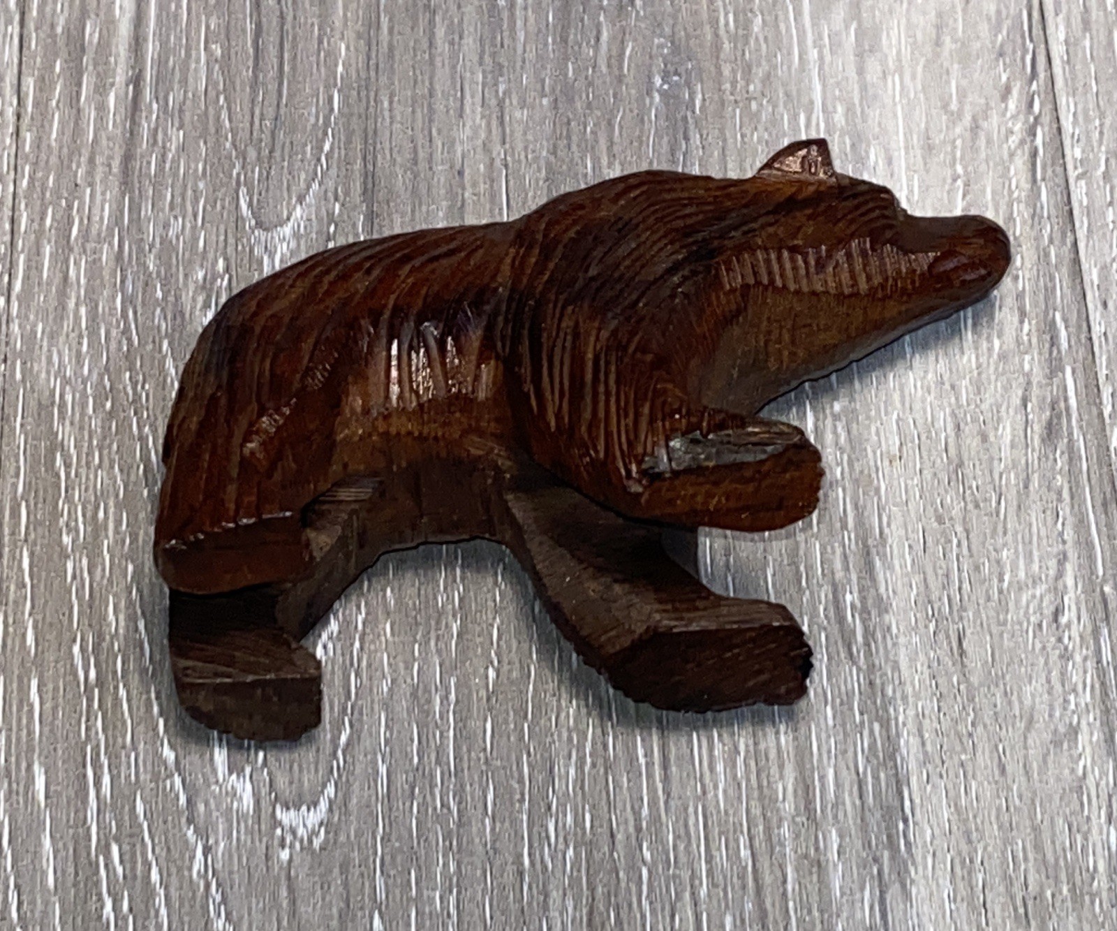 Vintage Hand Carved Ironwood Bear 4.5” Figure Vintage Hand Carved Ironwood Bear 4.5” Figure