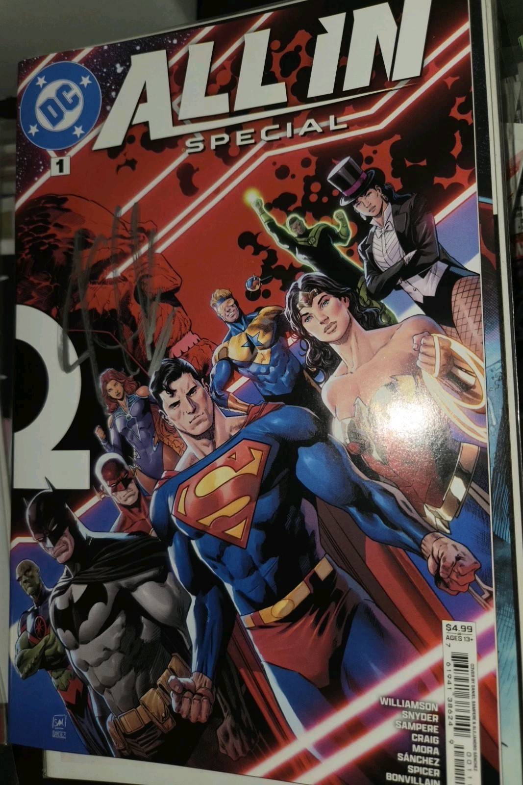 DC Comics All In Special #1 1st App of Ab Batman Superman W.W. sig by Williamson DC Comics All In Special #1 1st App of Ab Batman Superman W.W. sig by Williamson