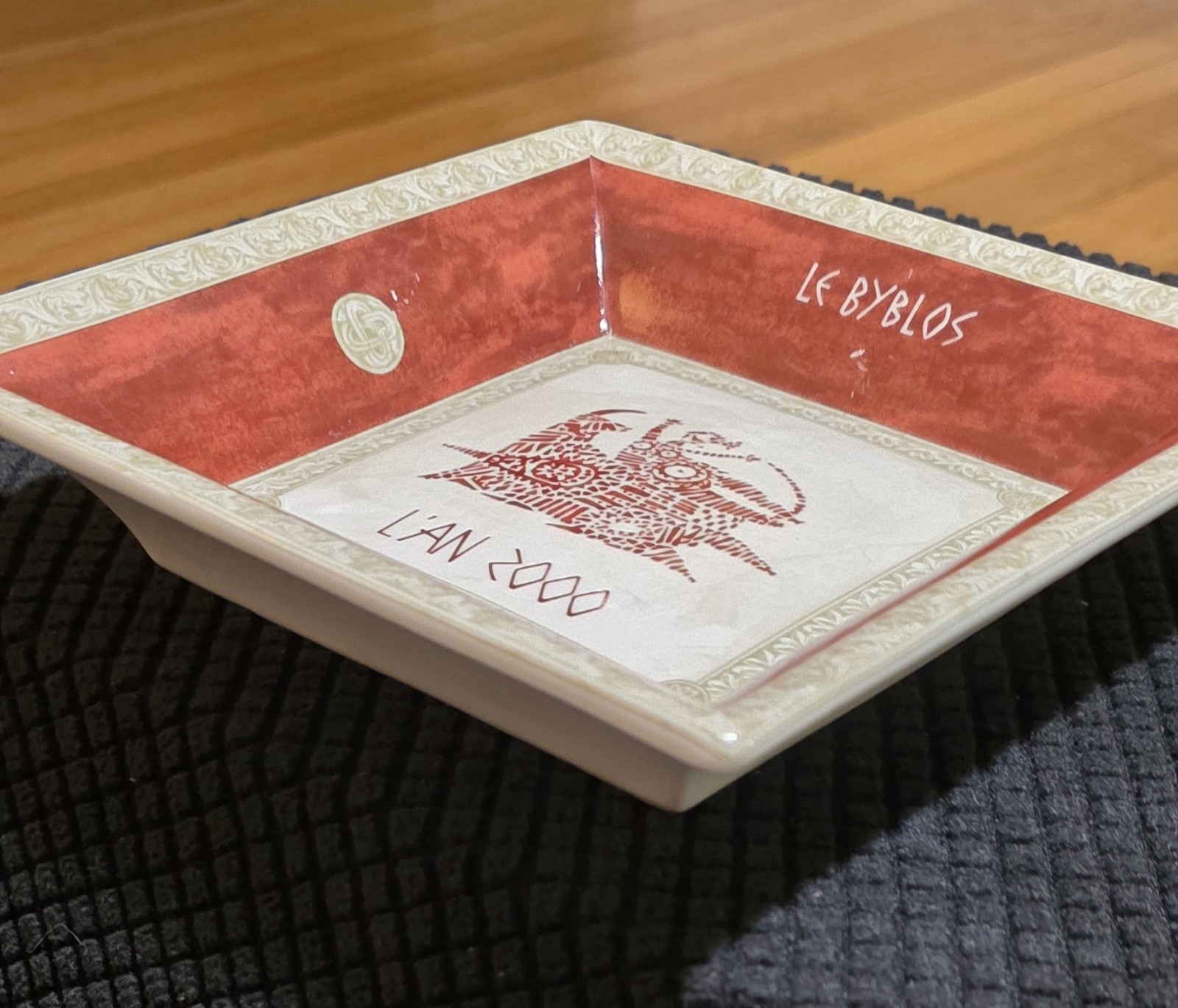 Vintage Yves Deshoulieres French Porcelain Hotel Byblos St Tropez 2000 Dish Tray Vintage Yves Deshoulieres French Porcelain Hotel Byblos St Tropez 2000 Dish Tray