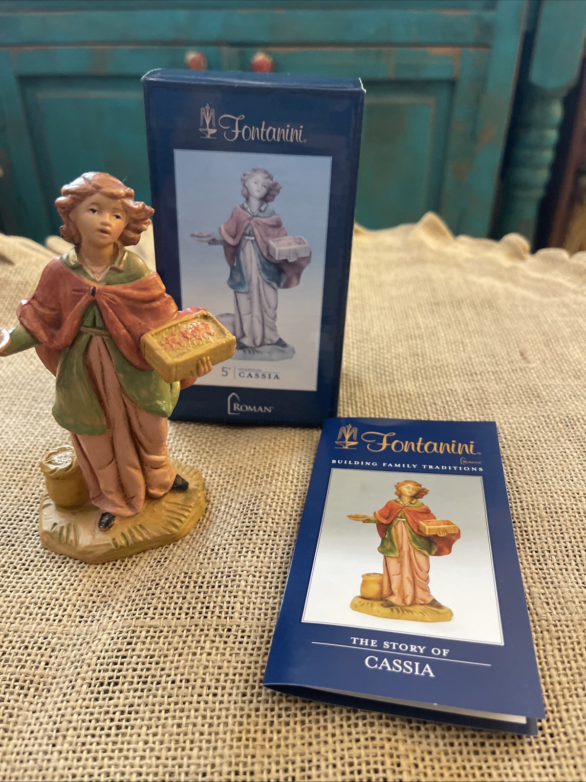Fontanini Roman Cassia Figure Statue 5" Collection Nativity New in Box 54112 Fontanini Roman Cassia Figure Statue 5" Collection Nativity New in Box 54112