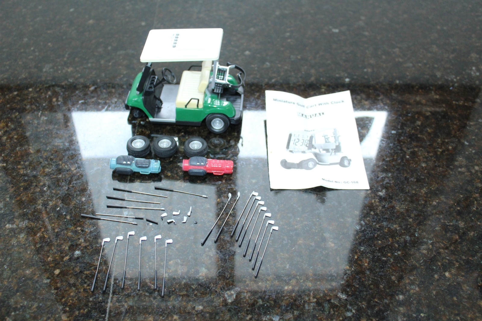 Vintage Miniature Golf Cart LED Clock Model As Is Non-Working Parts Repair Vintage Miniature Golf Cart LED Clock Model As Is Non-Working Parts Repair