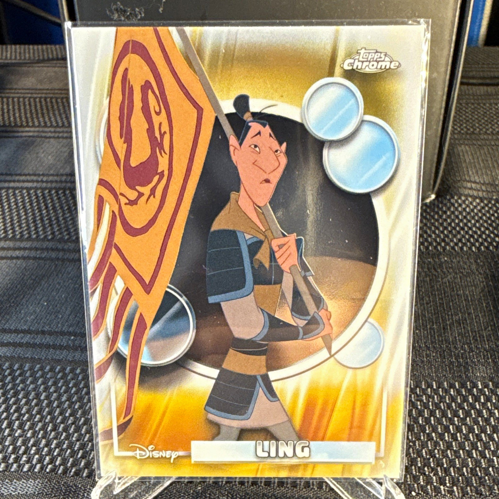 Topps 2023 Topps Chrome Disney 100 Mulan #131 Ling Base Set Trading Card Topps 2023 Topps Chrome Disney 100 Mulan #131 Ling Base Set Trading Card