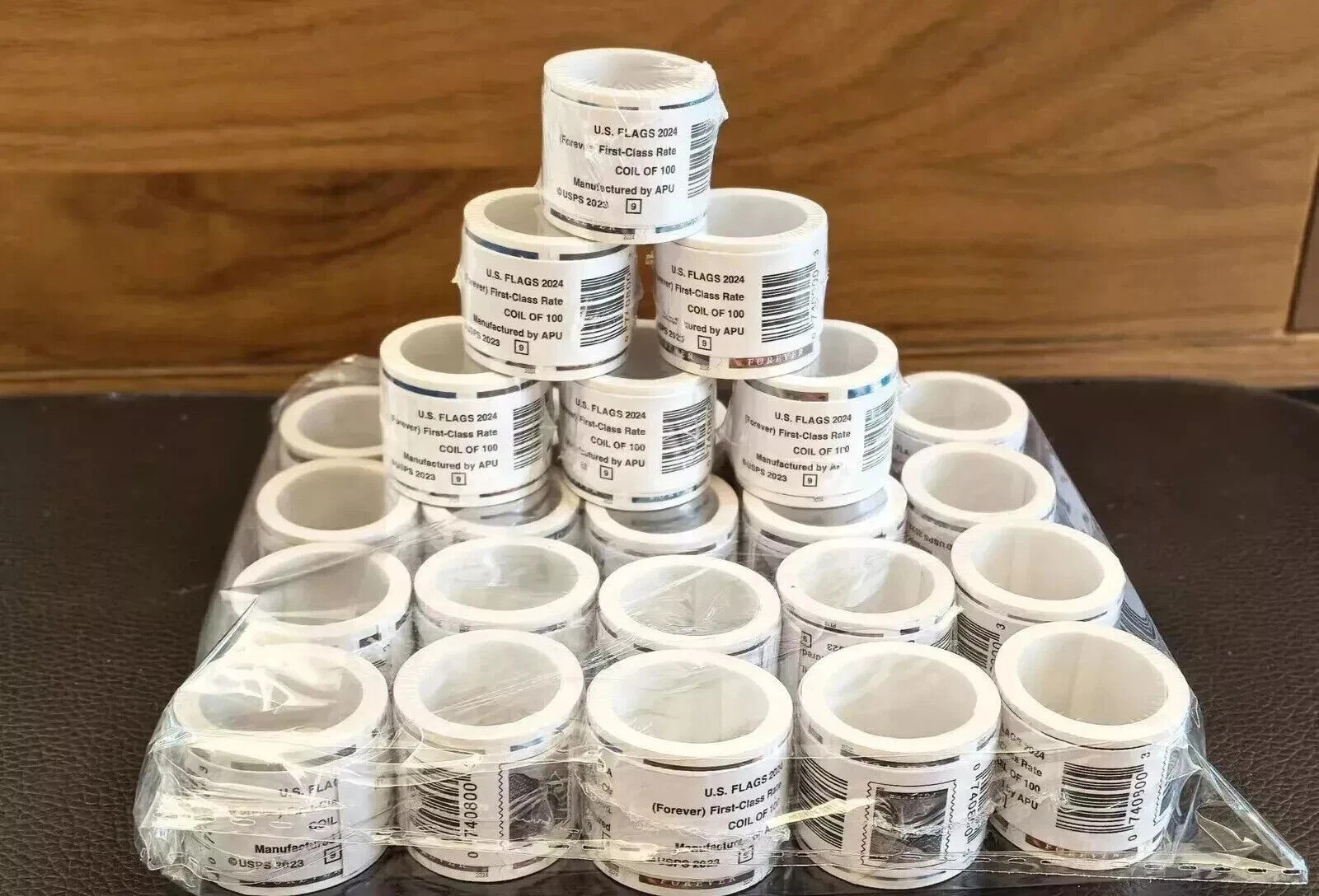 10 Roll Of 100 2024 U.S. Flag First Class US Postage Stamps 1000PCS New-- 10 Roll Of 100 2024 U.S. Flag First Class US Postage Stamps 1000PCS New--