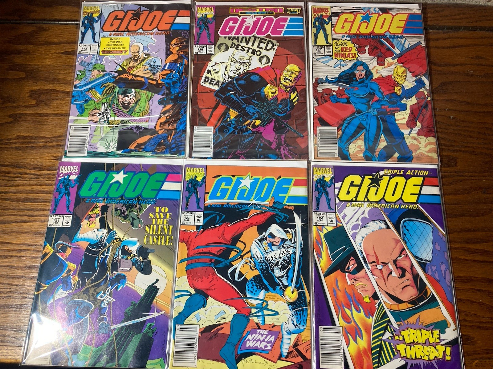 G.I. Joe A Real American Hero Marvel Comics Lot of 6 Issues 113 116 120+ G.I. Joe A Real American Hero Marvel Comics Lot of 6 Issues 113 116 120+
