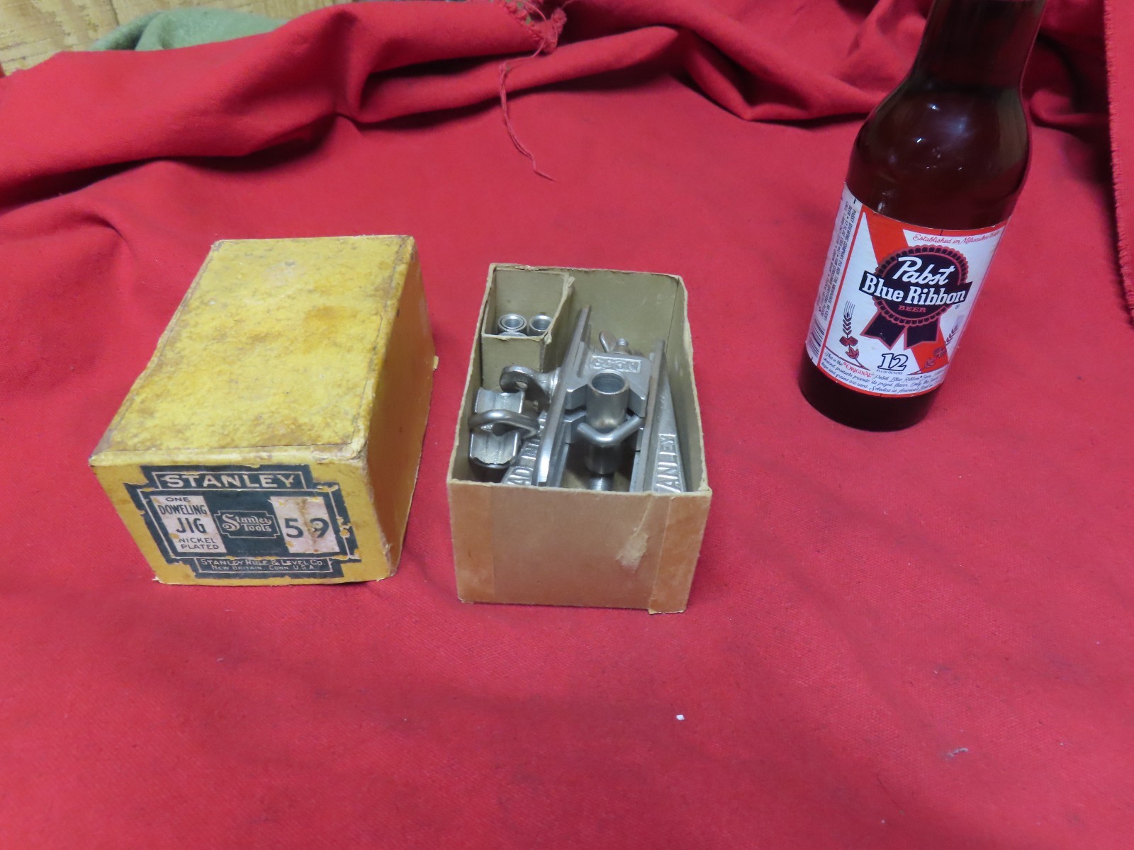 Vtg Stanley 59 Doweling jig,Orig Box,1910-1925,appears complete~NICE 🤠S9.30.26 Vtg Stanley 59 Doweling jig,Orig Box,1910-1925,appears complete~NICE 🤠S9.30.26