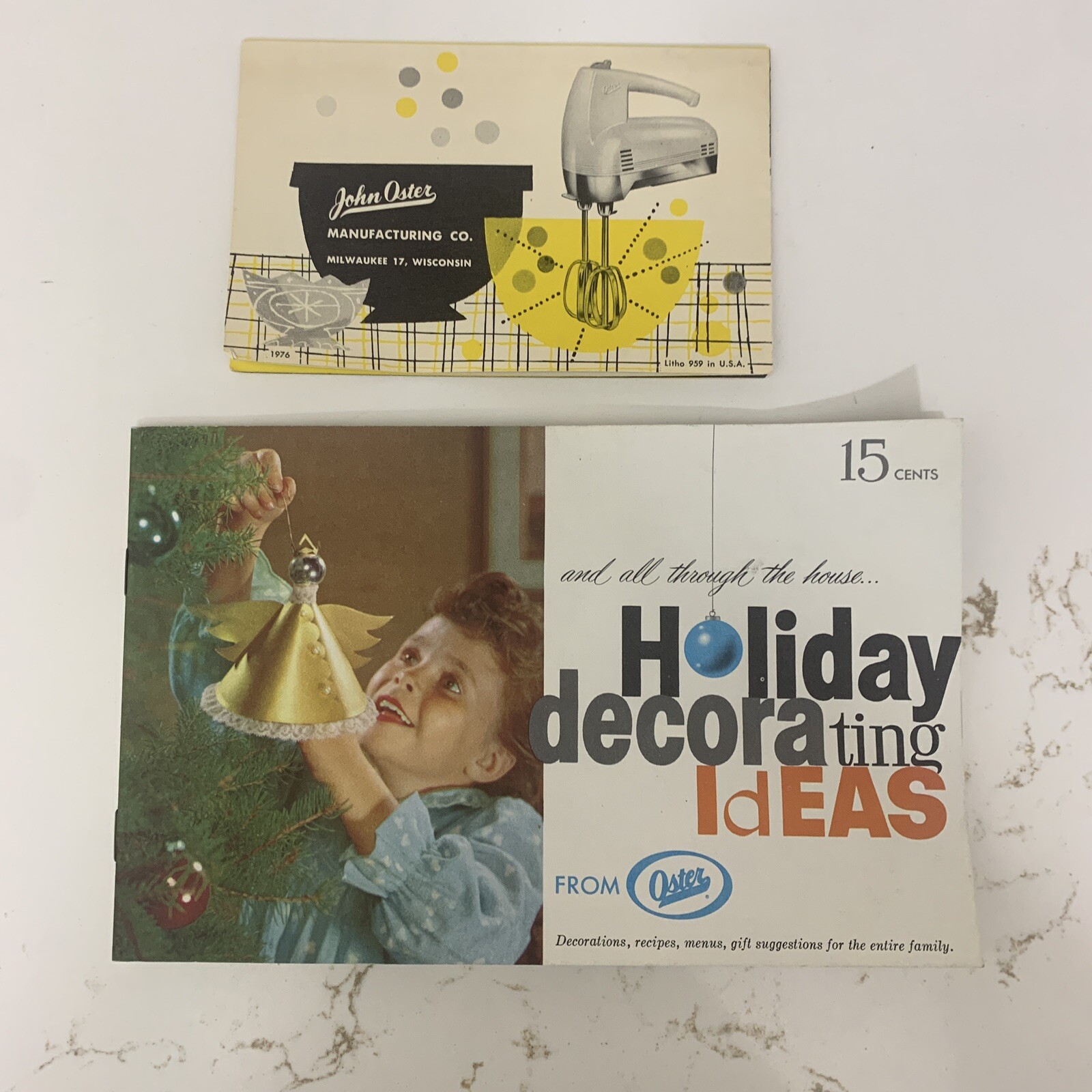 Vintage John Oster Advertising Ephemera Mixer Manuel Holiday Decor Ideas Lot 2 Vintage John Oster Advertising Ephemera Mixer Manuel Holiday Decor Ideas Lot 2