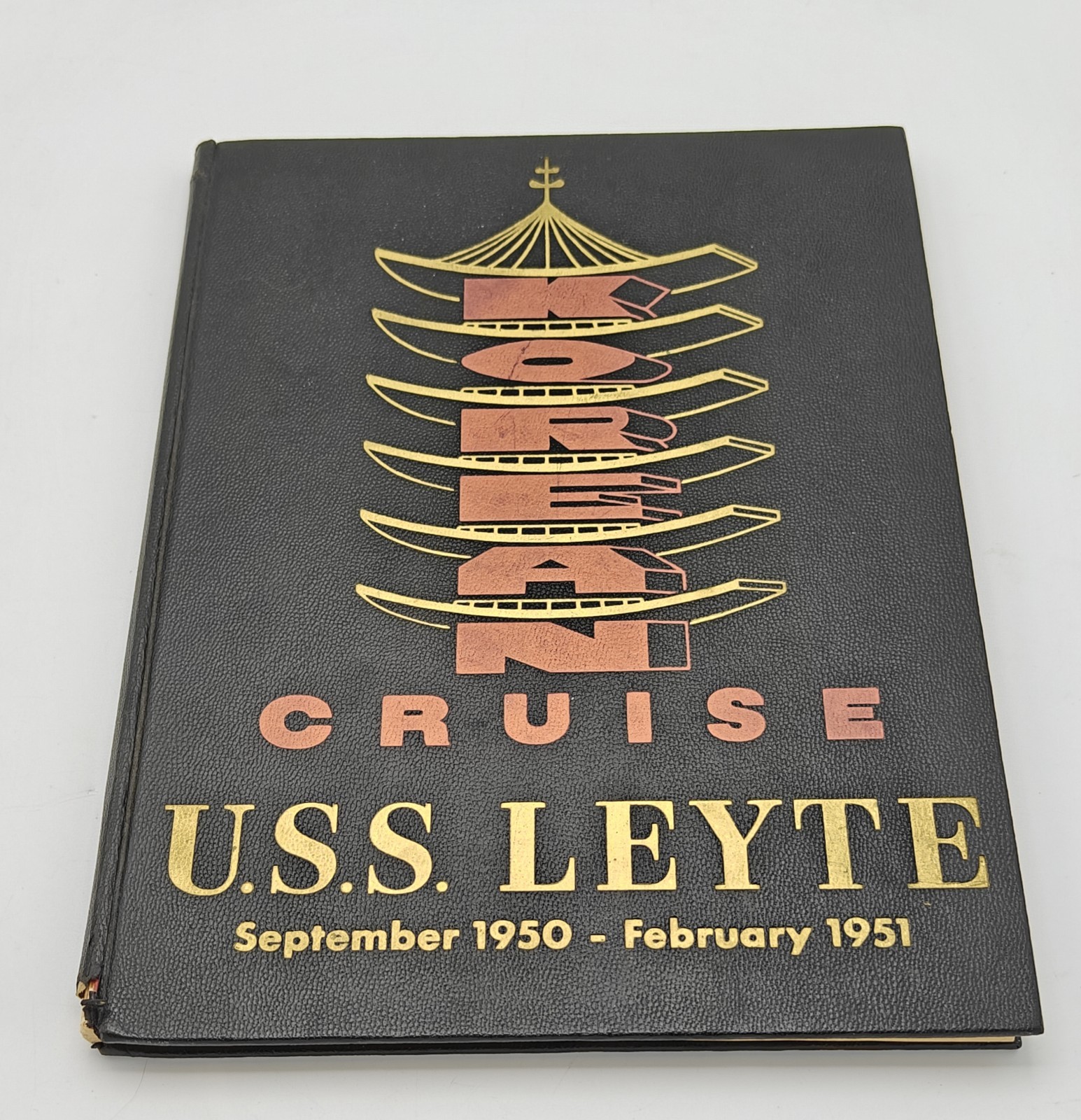 VTG USS U.S S. Leyte CVA-32 1950 Korea Deployment Cruise Book Jesse Brown Pilot VTG USS U.S S. Leyte CVA-32 1950 Korea Deployment Cruise Book Jesse Brown Pilot