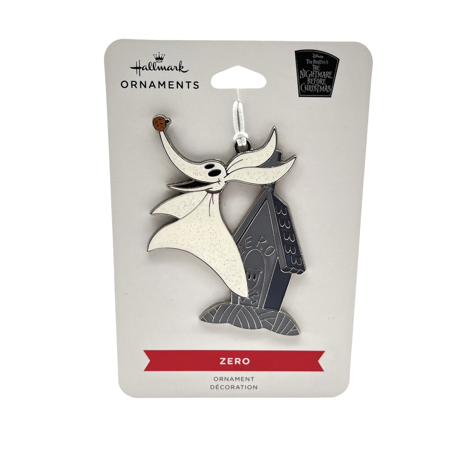 HALLMARK Flat Metal Ornament ZERO Ghost Dog The Nightmare Before Christmas -New. HALLMARK Flat Metal Ornament ZERO Ghost Dog The Nightmare Before Christmas -New.