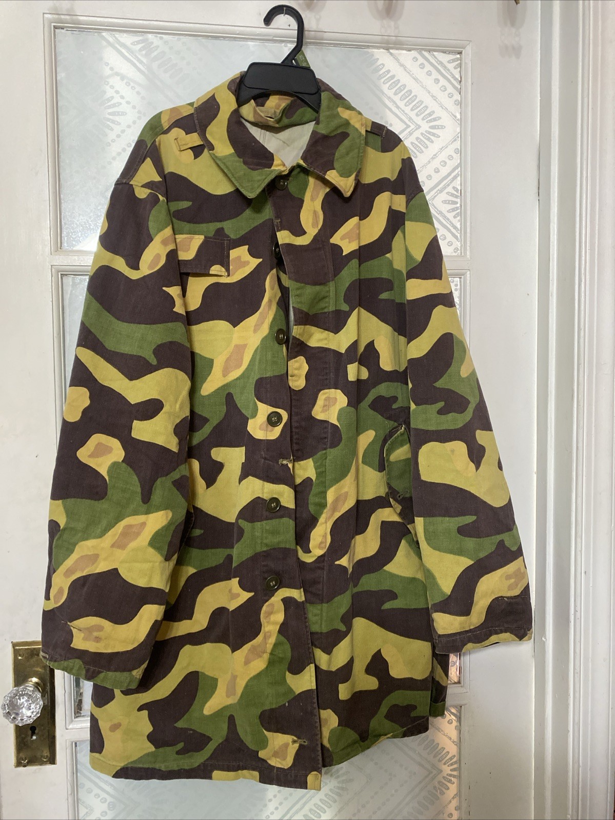 Czechoslovakian Czech Army Mlok Salamander Camo Kongo Parka Coat XL?