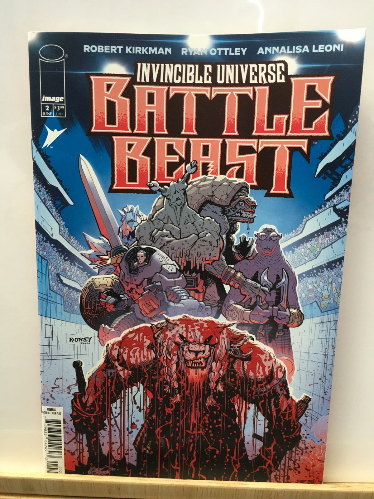 Battle Beast #2 main cover NM Ryan Ottley NM 2025 Battle Beast #2 main cover NM Ryan Ottley NM 2025