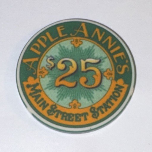 Main Street Station Hotel Casino Games $25 Casino Chip Las Vegas, NV Main Street Station Hotel Casino Games $25 Casino Chip Las Vegas, NV