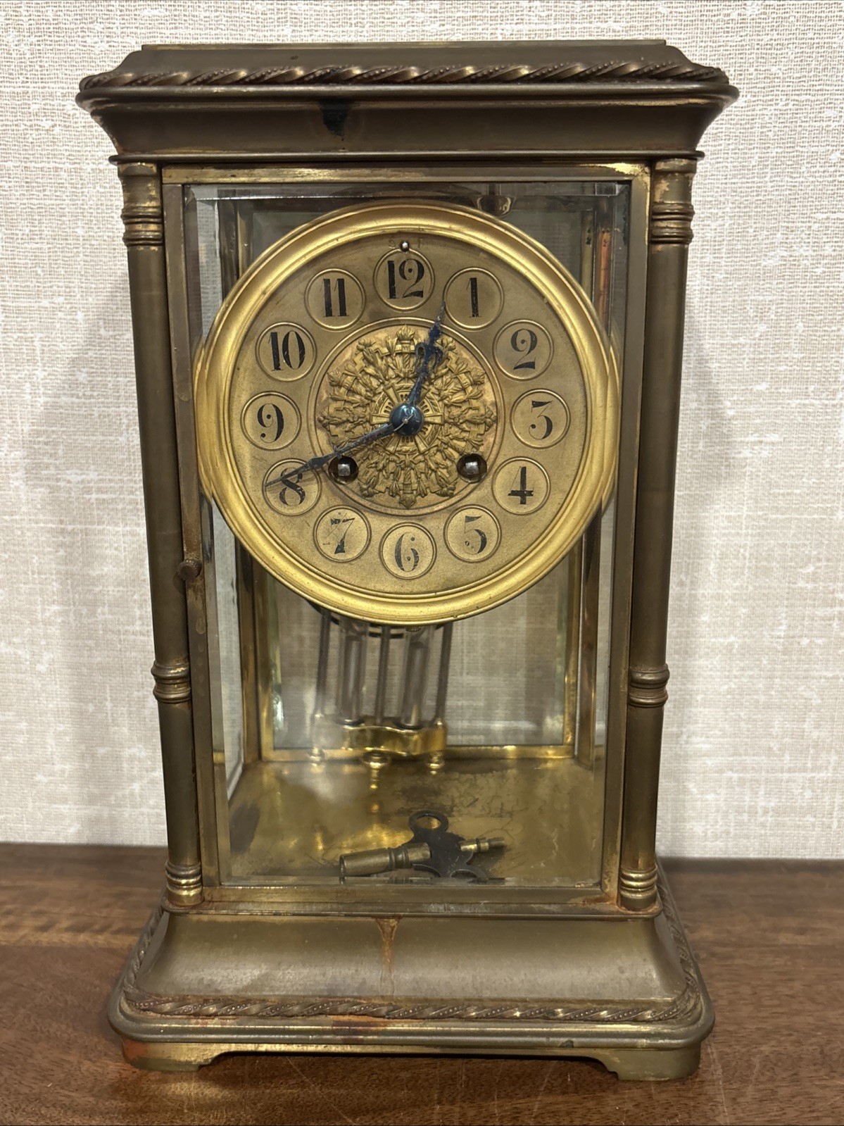 Antique Japy Freres French Crystal Regulator - For Restoration - Running