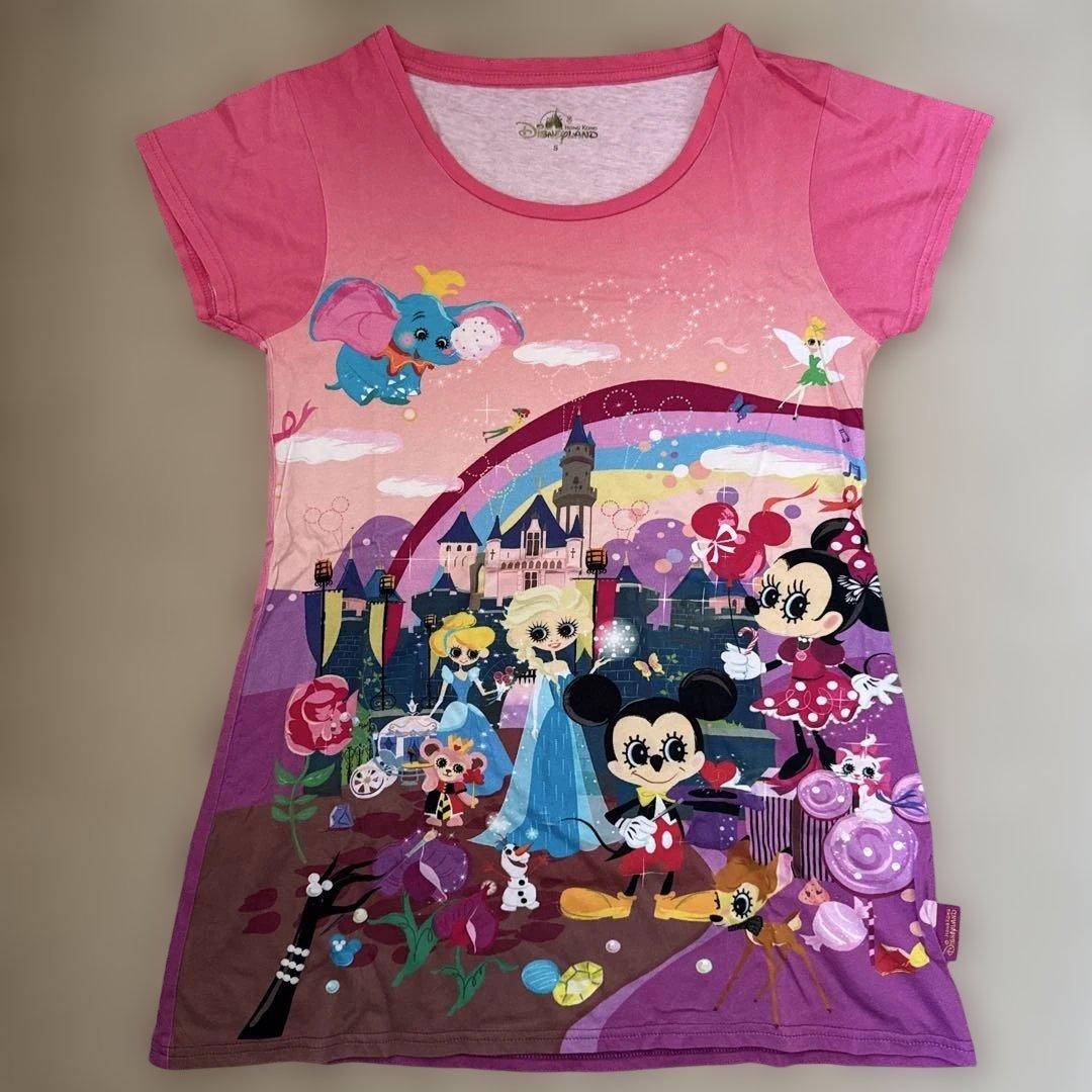 Hong Kong Disneyland HKDL T-shirt short Sleeve Alice, Chan, Elsa, Princess Hong Kong Disneyland HKDL T-shirt short Sleeve Alice, Chan, Elsa, Princess
