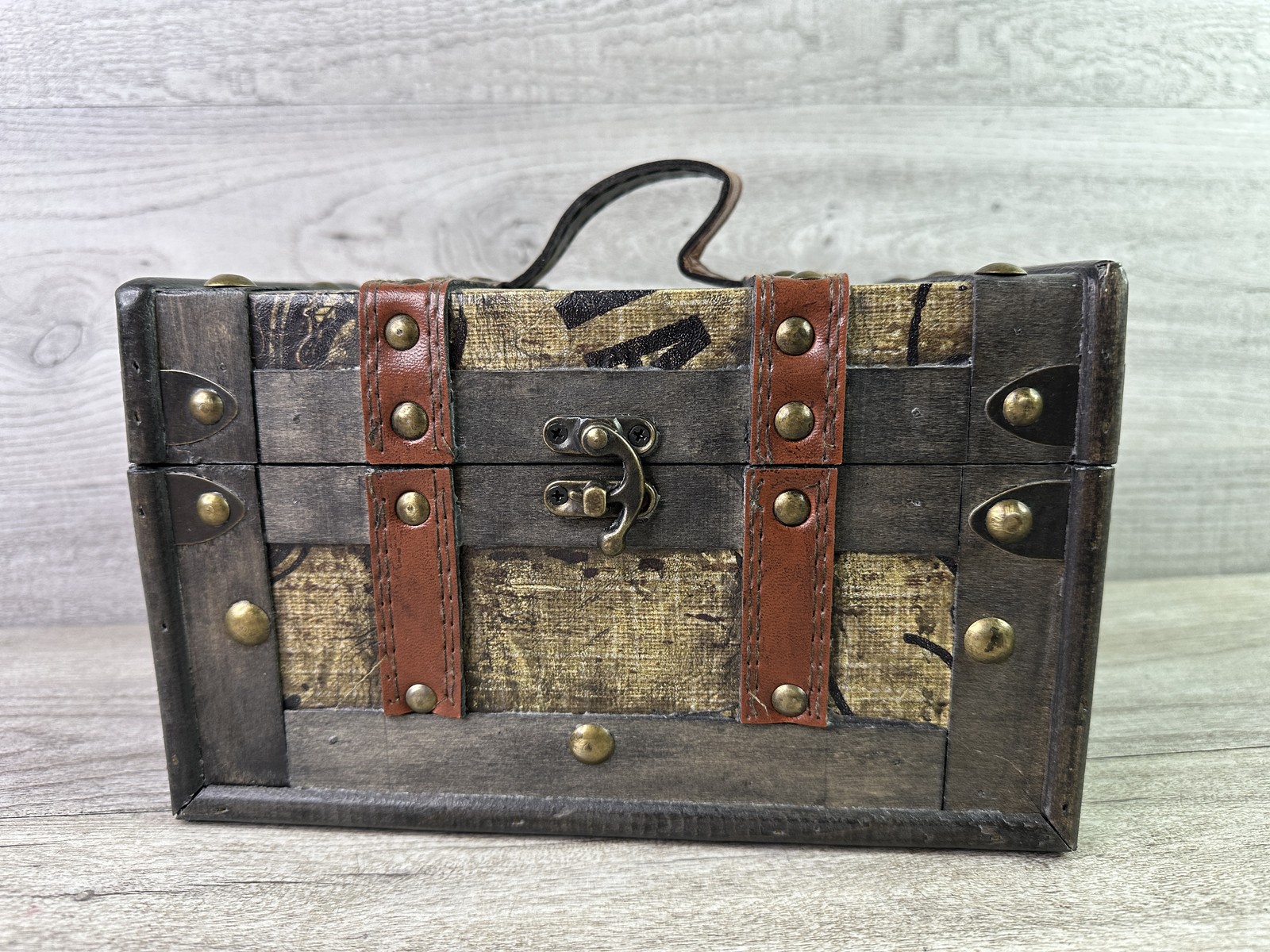 Hobby Lobby Decorative Wood Treasure Box Chest with Latch Closure & Handle Hobby Lobby Decorative Wood Treasure Box Chest with Latch Closure & Handle