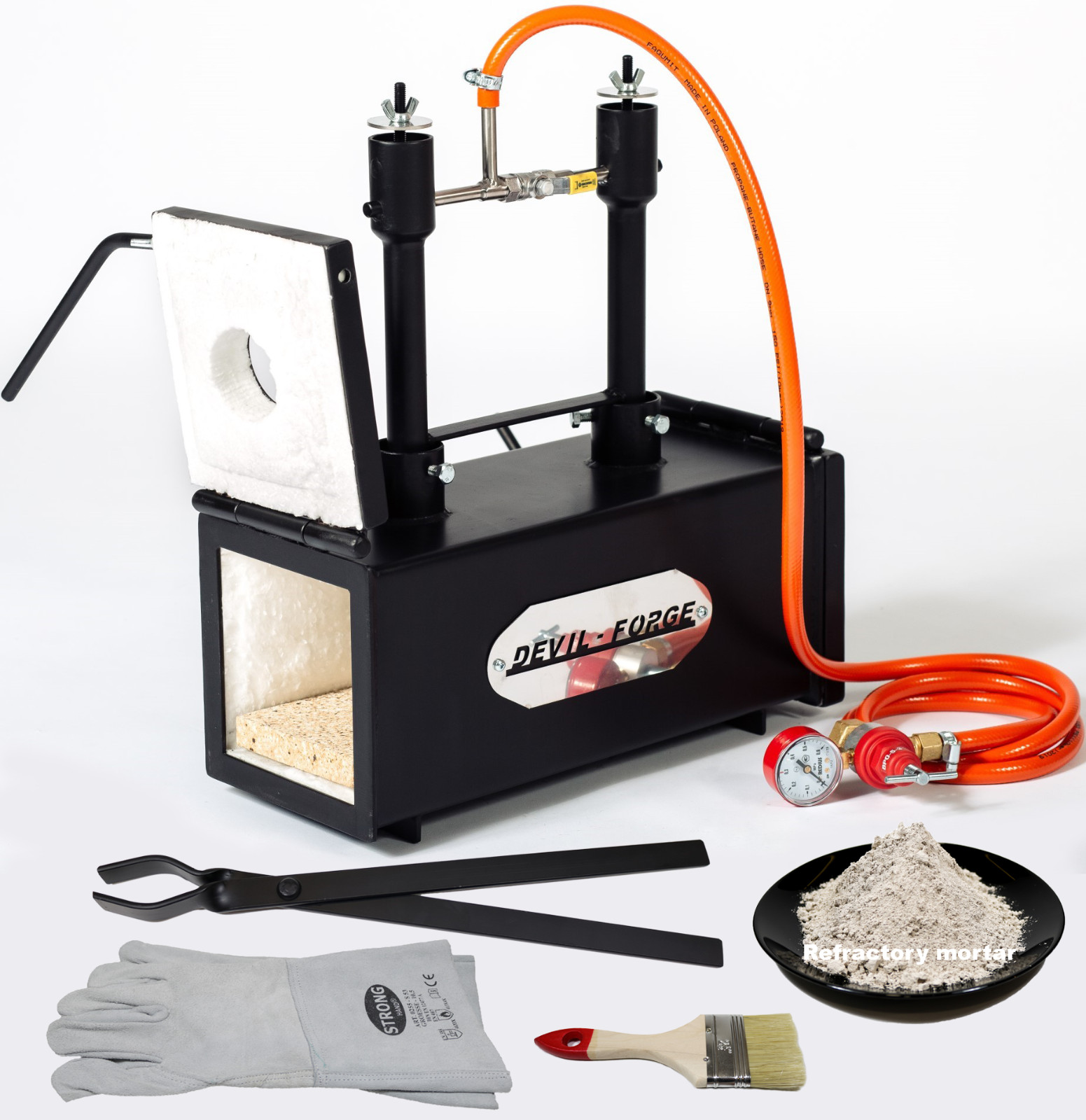 DFPROF2+2D GAS PROPANE FORGE Furnace Burner Knife Making Blacksmith Farrier USA DFPROF2+2D GAS PROPANE FORGE Furnace Burner Knife Making Blacksmith Farrier USA