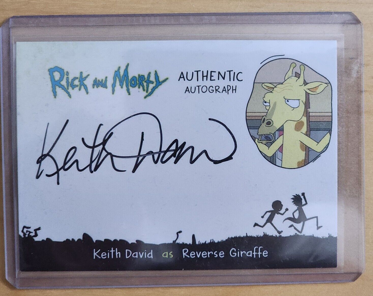 Cryptozoic  Rick & Morty KEITH DAVID as Reverse Giraffe Signed Autograph Card