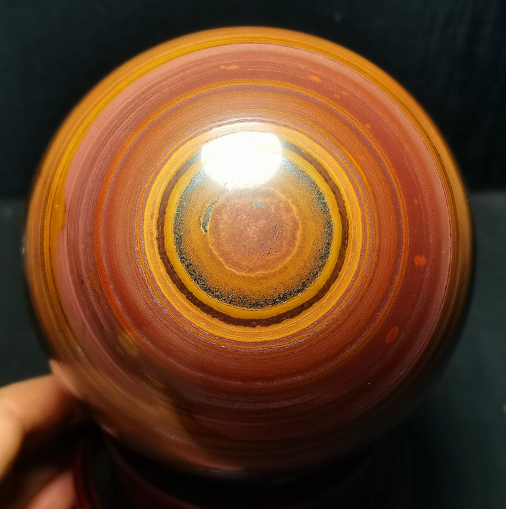 RARE 1855G Natural large Tiger's Eye Sphere Ball/Energy stone /Decoration WD1170