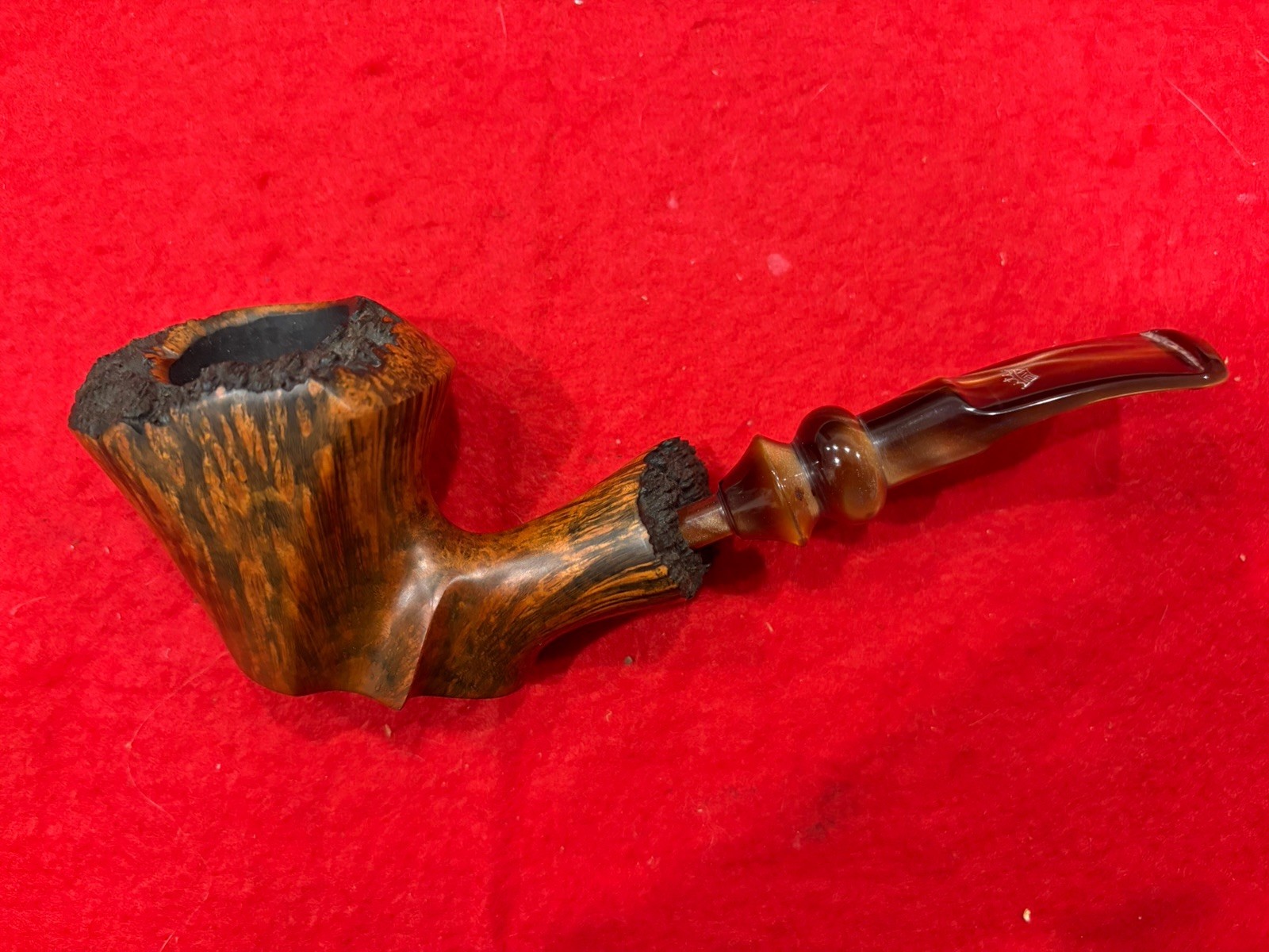  Vintage Ben Wade Golden Matt Handmade Freehand Tobacco Smoking Pipe, Denmark 