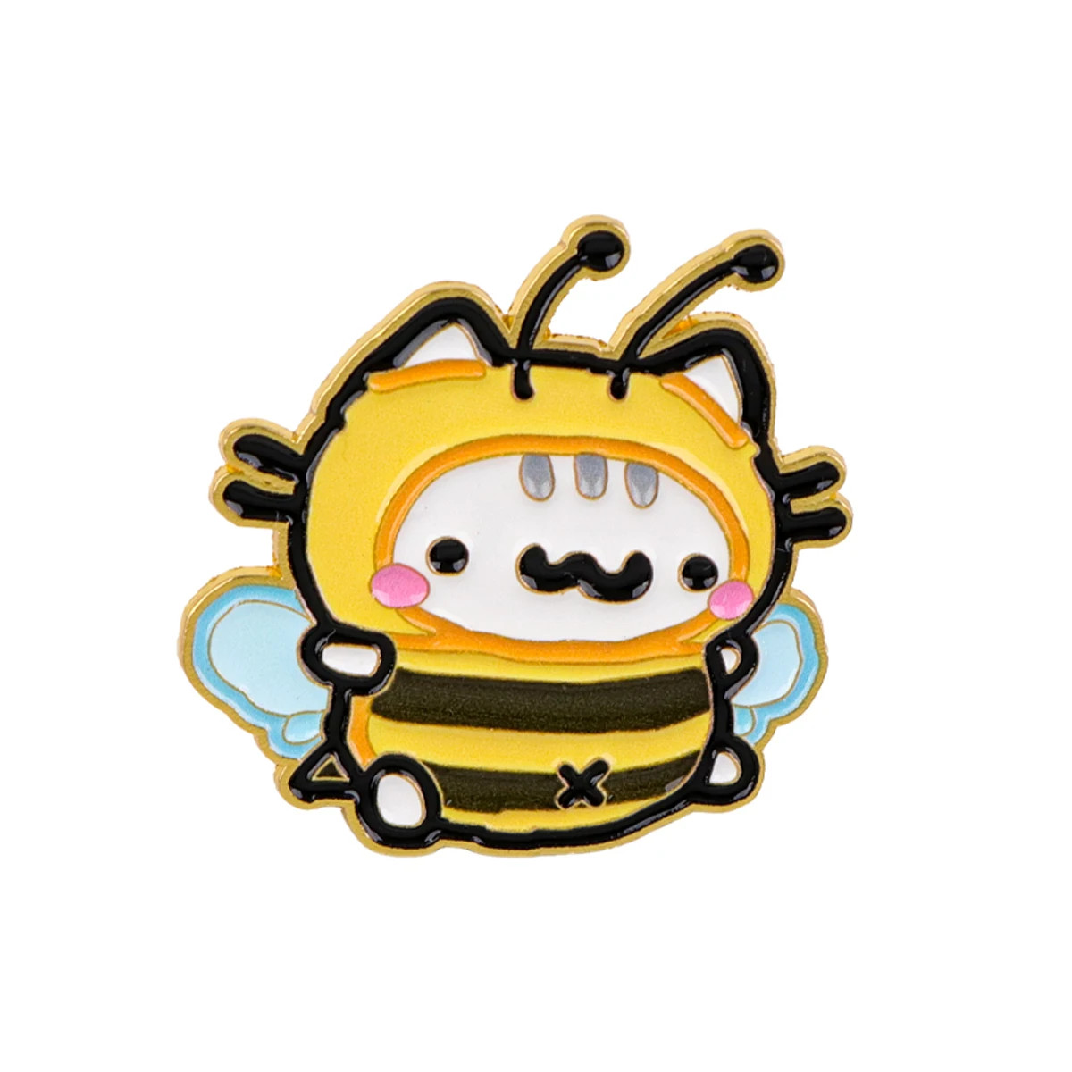 Cute Bee Enamel Pin Cartoon Cat Brooch Lapel Pins Badge on Backpack Clothing Cute Bee Enamel Pin Cartoon Cat Brooch Lapel Pins Badge on Backpack Clothing
