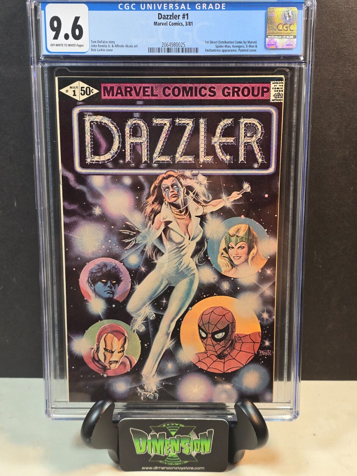 DAZZLER #1 💥 CGC 9.6 OFF-WHITE TO WHITE PAGES💥 SPIDER-MAN AVENGERS X-MEN 1981