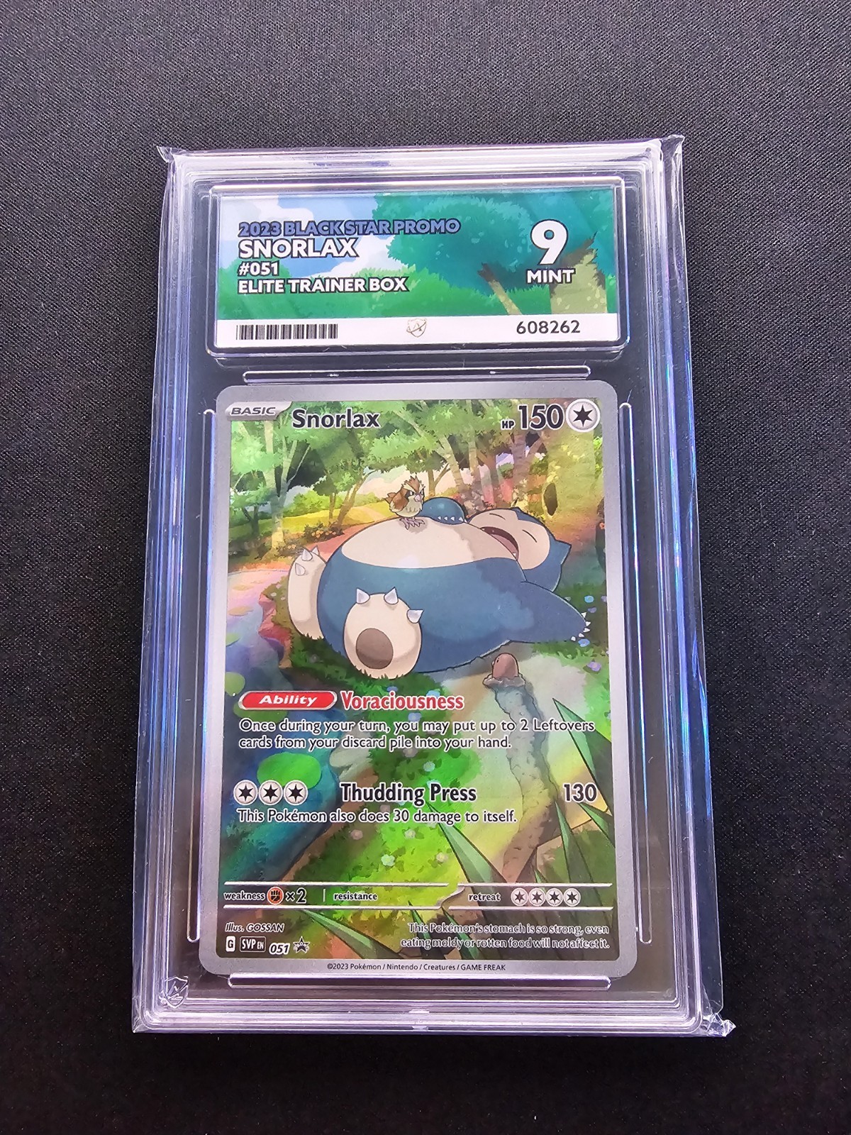 2023 Snorlax Black Star Promo ACE 9 2023 Snorlax Black Star Promo ACE 9