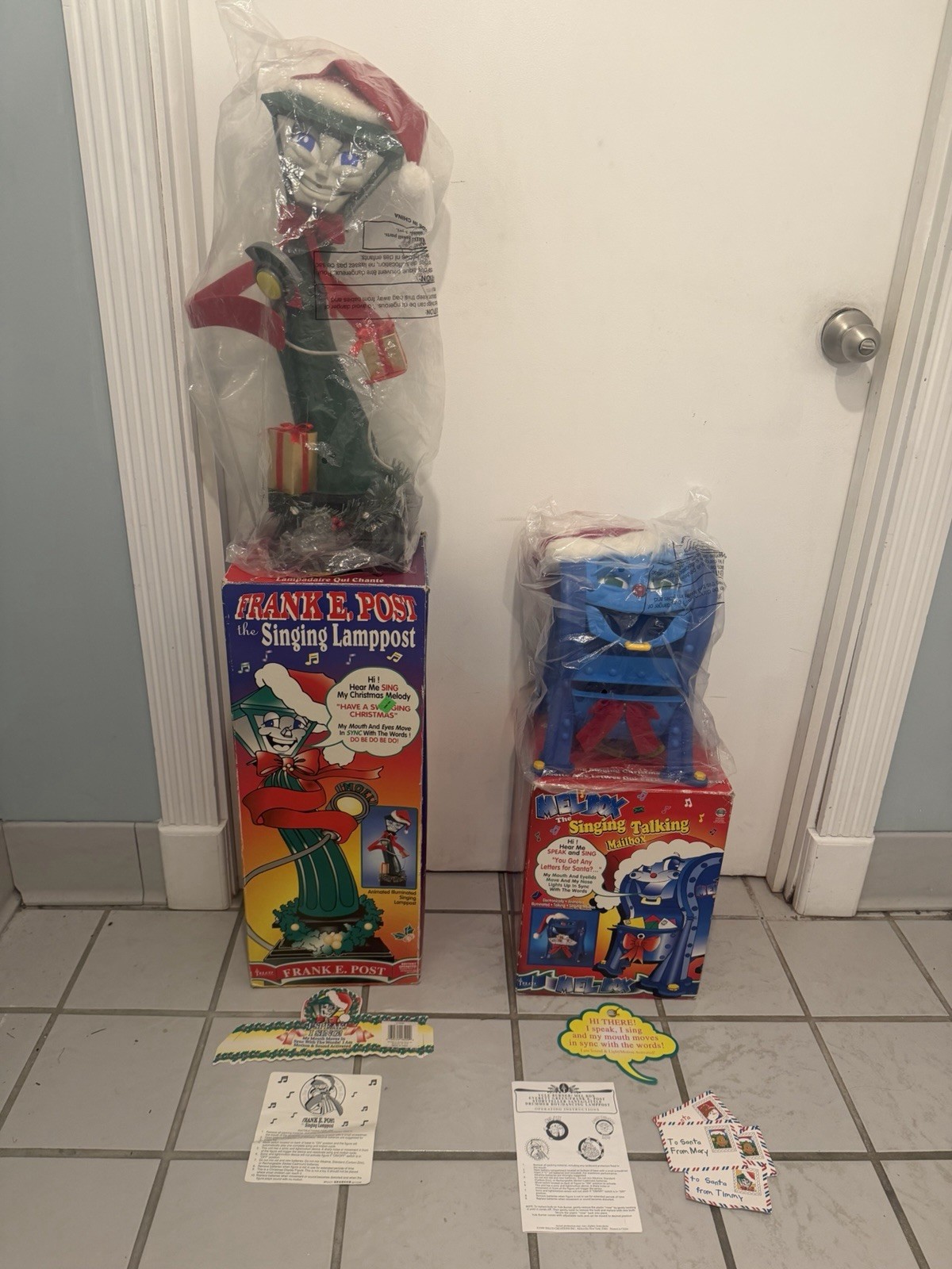 VTG 1998/99 Telco Mel Box Frank E. Post Animated Singing Christmas Display READ VTG 1998/99 Telco Mel Box Frank E. Post Animated Singing Christmas Display READ