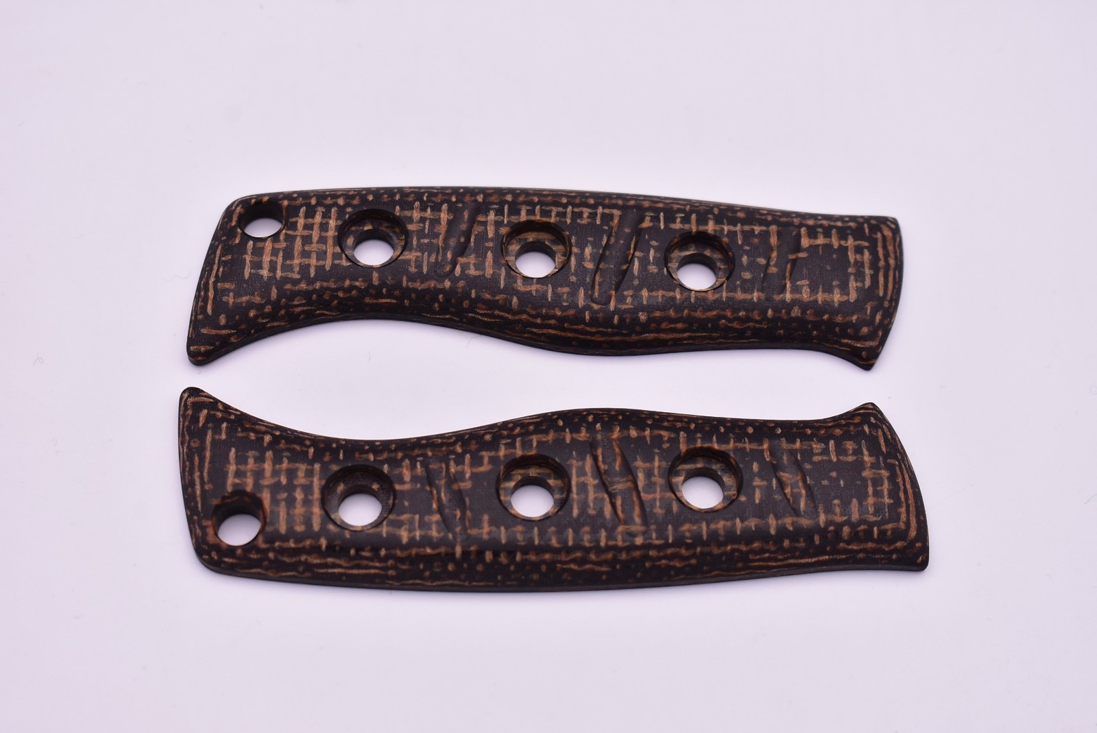 Custom 3D Burlap Micarta Handles for Benchmade Fixed Adamas 375 Custom 3D Burlap Micarta Handles for Benchmade Fixed Adamas 375