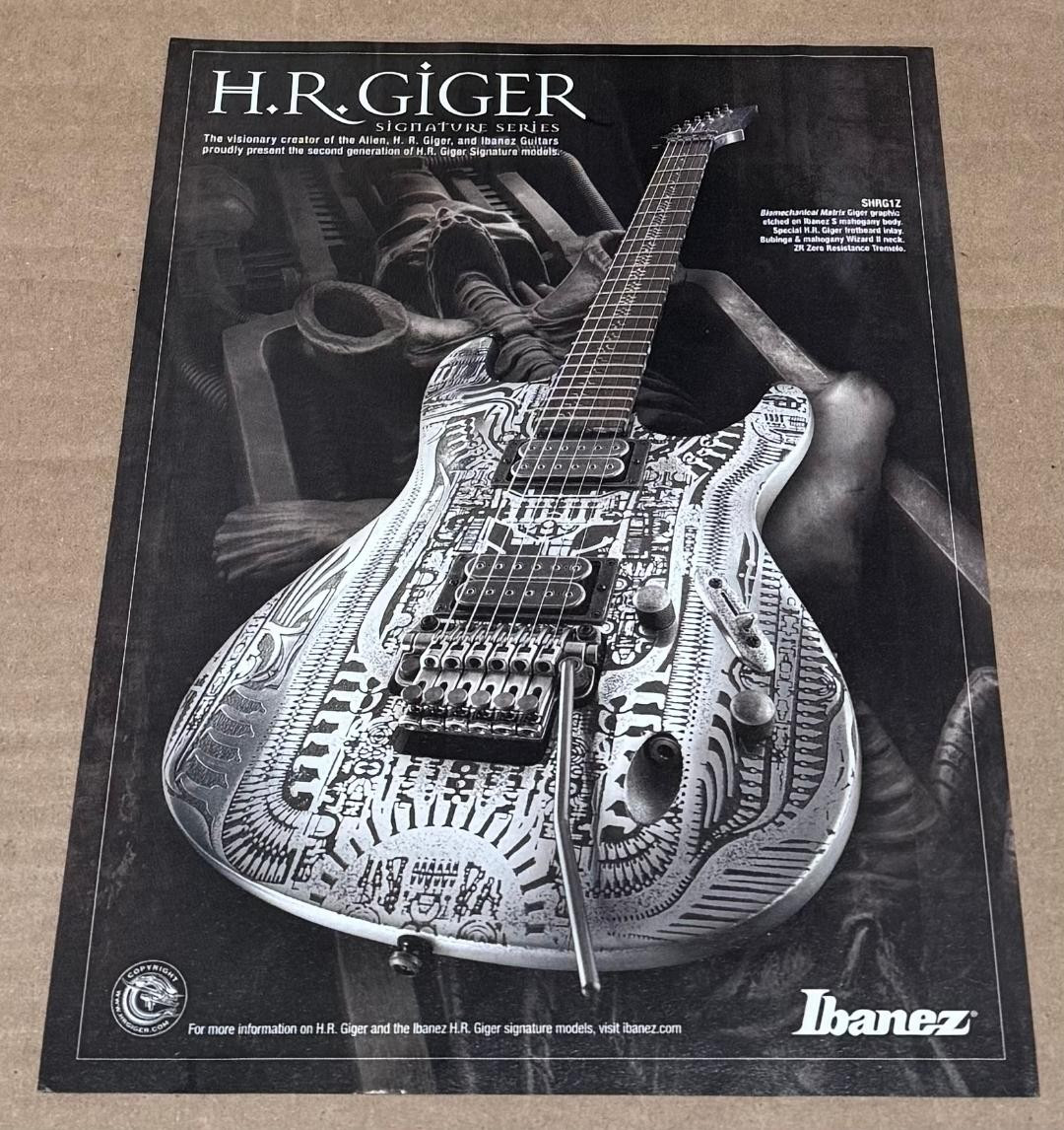 Ibanez Guitars - H.R. GIGER Signature Series - SHRG1Z - 2007 Print Ad Ibanez Guitars - H.R. GIGER Signature Series - SHRG1Z - 2007 Print Ad