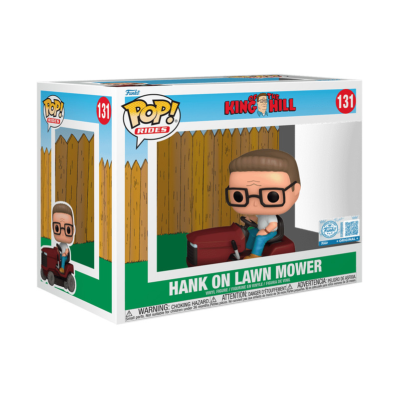 KING OF THE HILL FUNKO POP RIDES HANK ON LAWN MOWER #131 NEW KING OF THE HILL FUNKO POP RIDES HANK ON LAWN MOWER #131 NEW