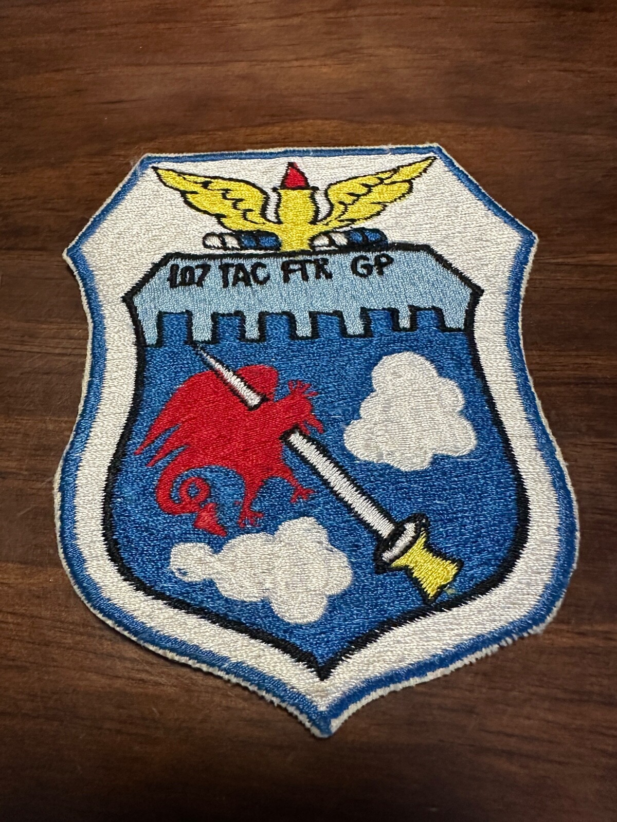 Vintage USAF 107th Tactical Fighter Group Patch - Niagara Falls - Ace Novelty Vintage USAF 107th Tactical Fighter Group Patch - Niagara Falls - Ace Novelty