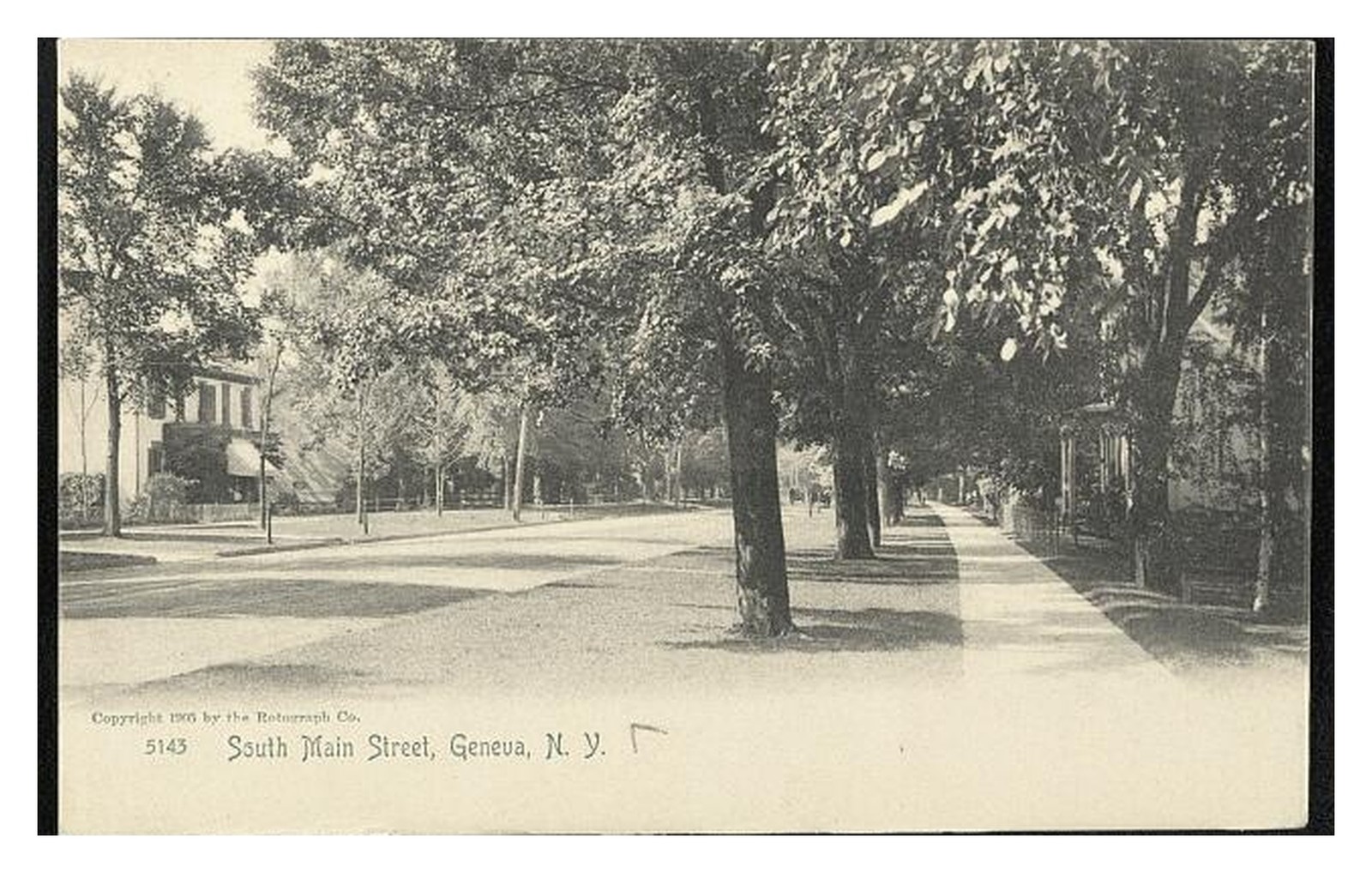 Geneva New York South Main Standard Postcard Geneva New York South Main Standard Postcard