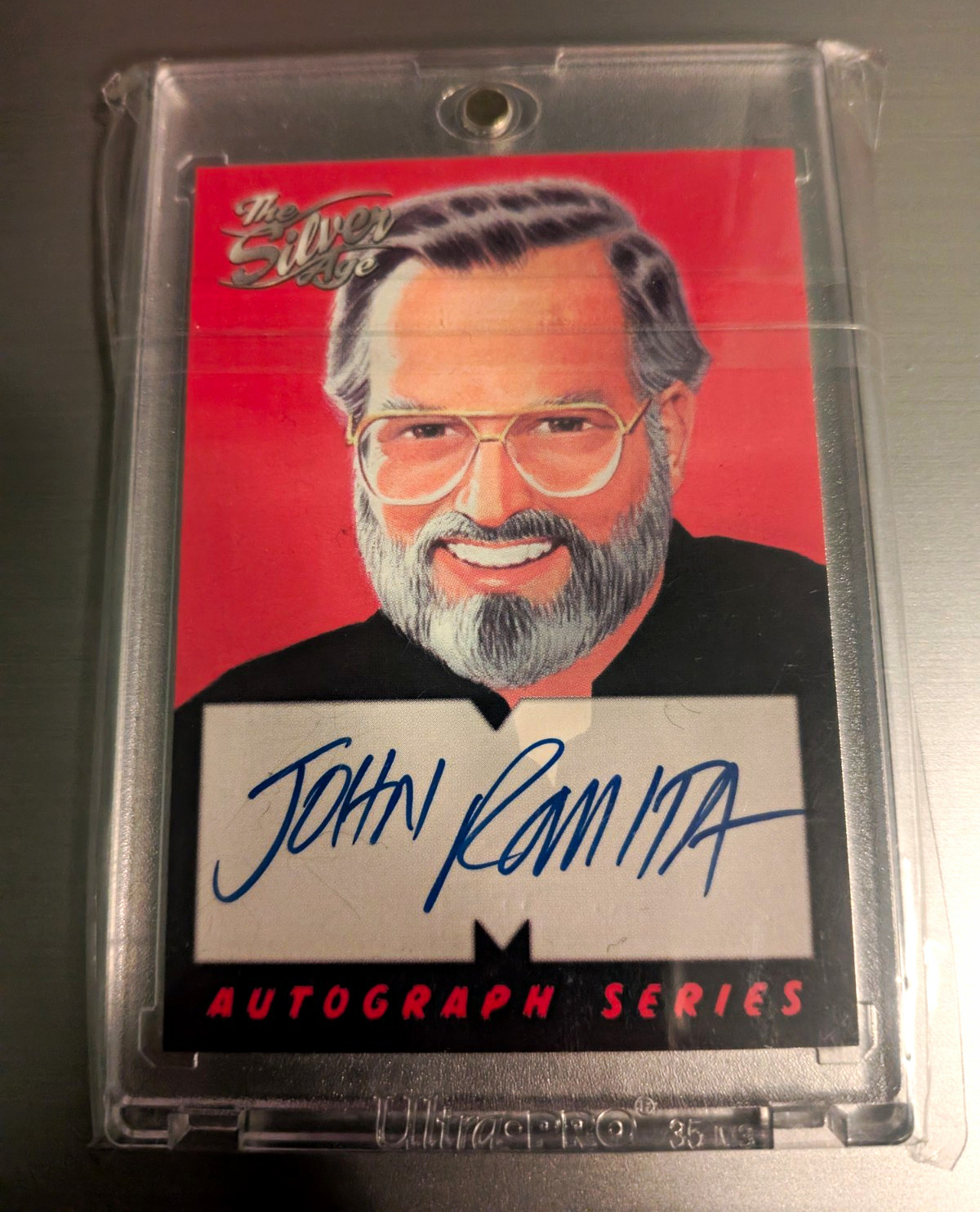 Fleer/SkyBox Marvel 1998 The Silver Age Autograph Series A2 John Romita Sr. Fleer/SkyBox Marvel 1998 The Silver Age Autograph Series A2 John Romita Sr.