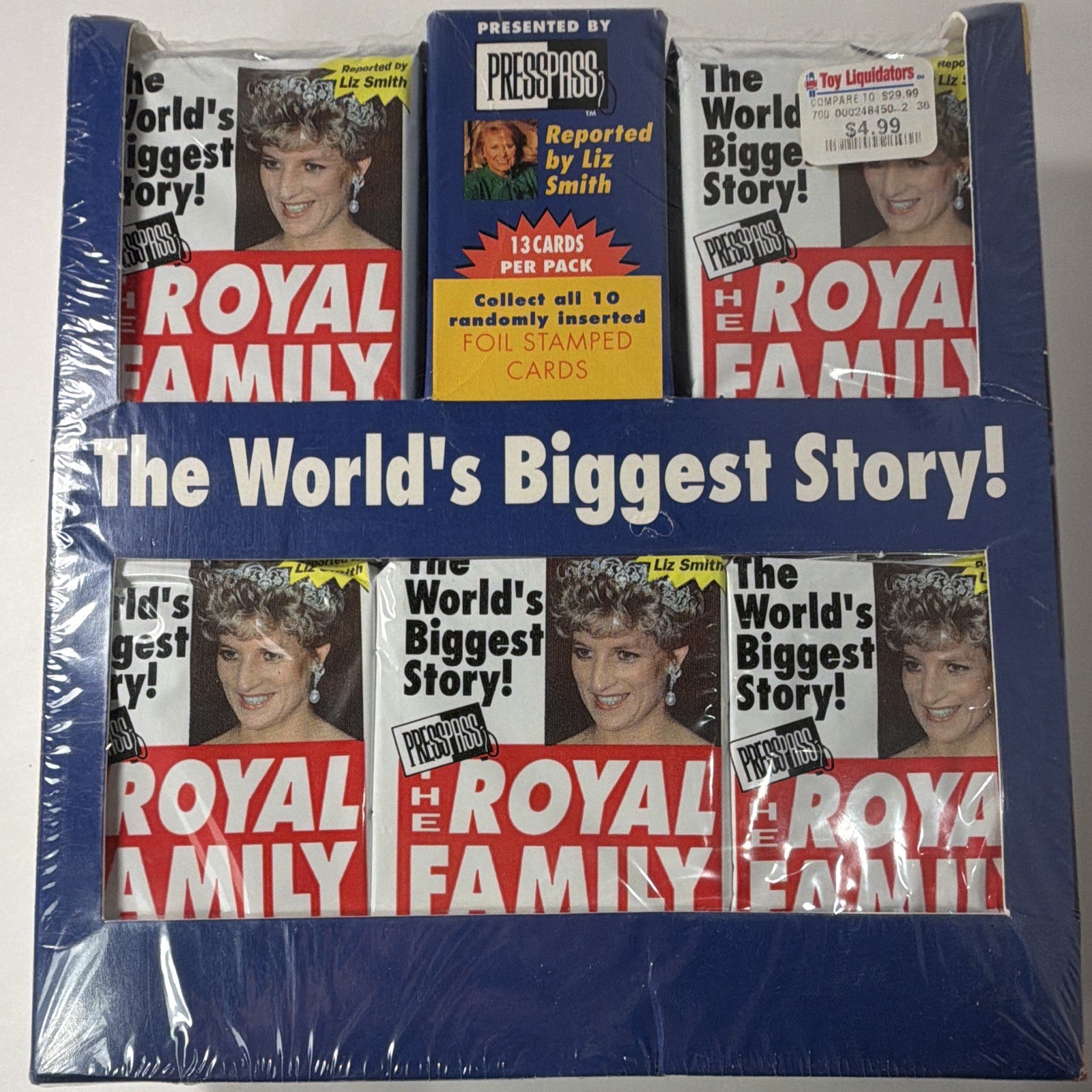 1993 Press Pass Royal Family Princess Diana Trading Cards Factory Sealed Box