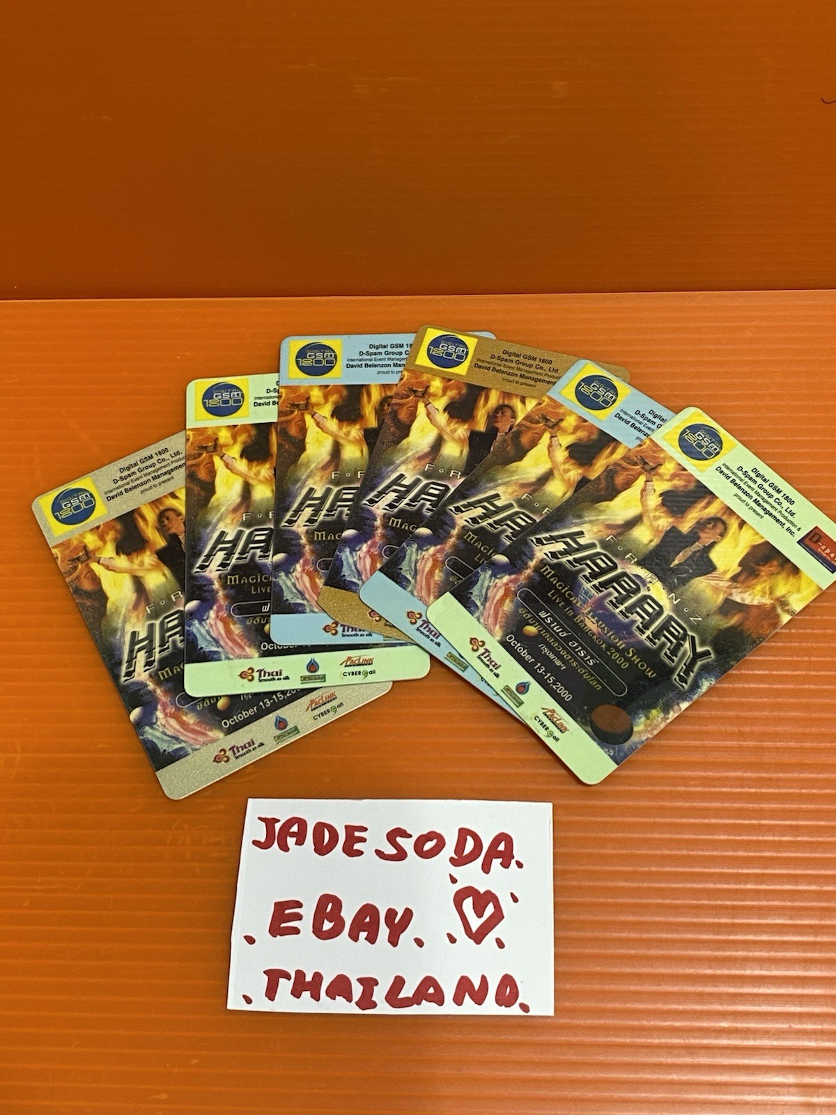 Frane Harary Magician Show 6 Card Ticket World Tour Bangkok Thailand . Frane Harary Magician Show 6 Card Ticket World Tour Bangkok Thailand .