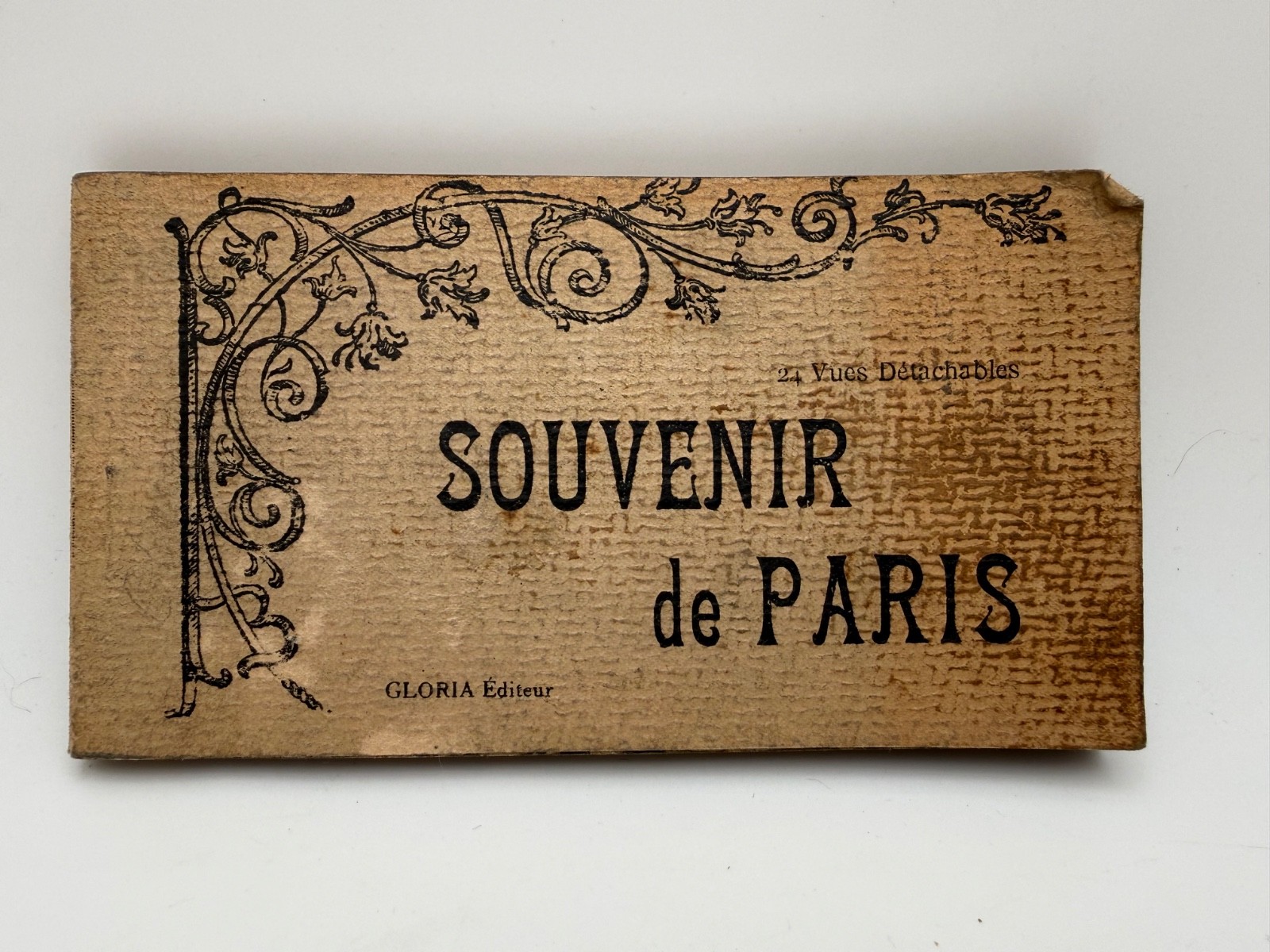 Antique Souvenir de Paris 24 Detachable Postcards Gloria Editeur France Complete Antique Souvenir de Paris 24 Detachable Postcards Gloria Editeur France Complete
