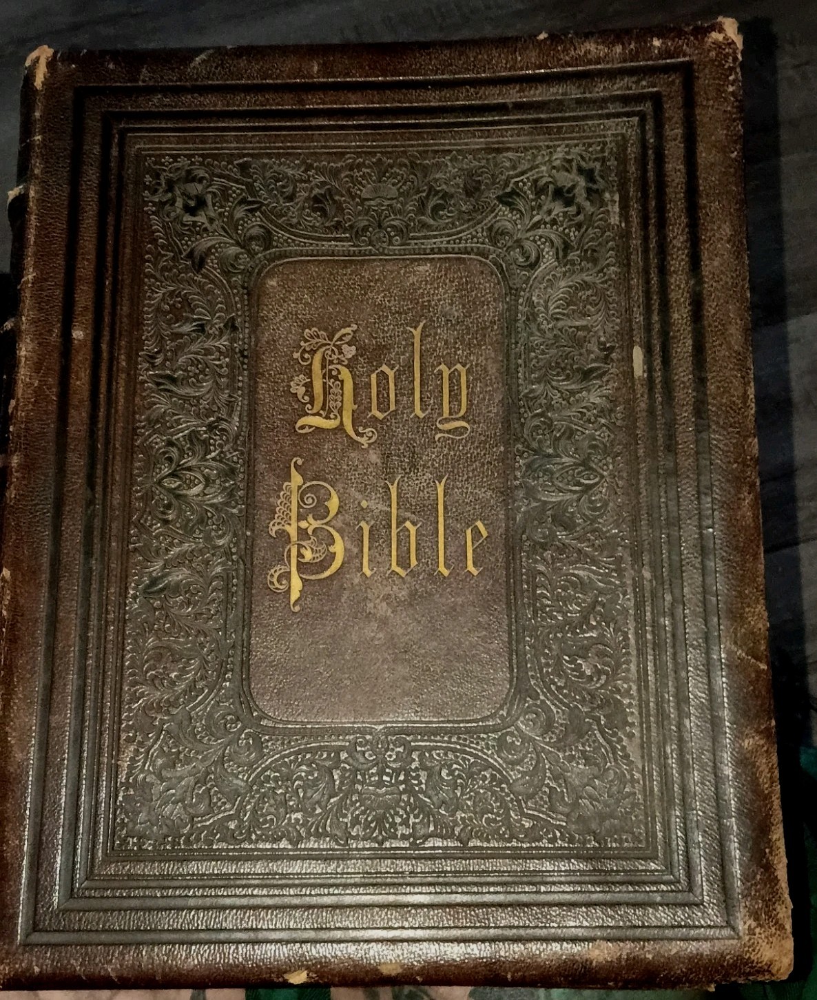 Antique 1850s Leavitt & Allen Family Bible St Pauls Universalist Church Antique 1850s Leavitt & Allen Family Bible St Pauls Universalist Church