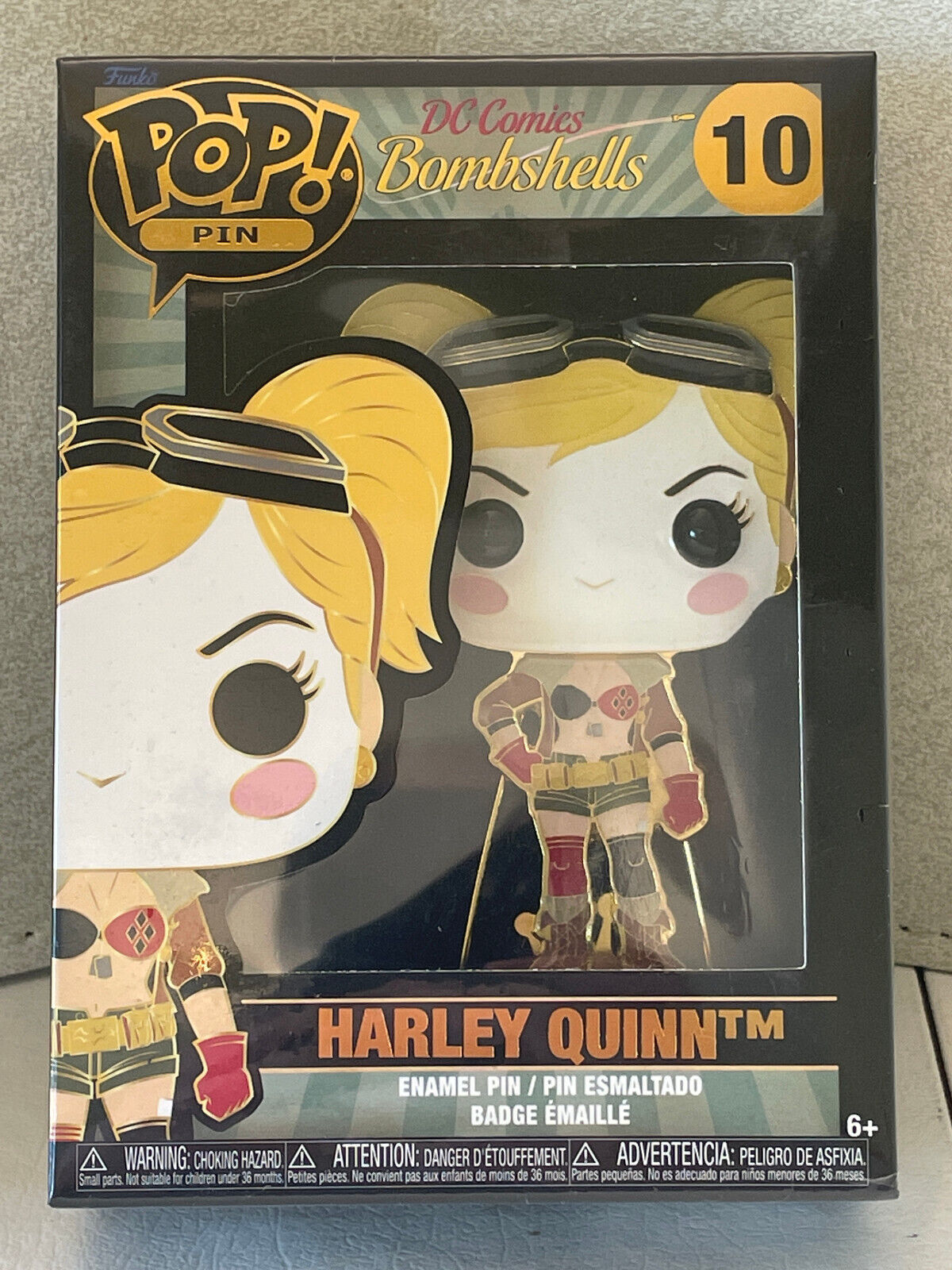 Funko Pop Pin - DC Comics Bombshells - Harley Quinn #10 - NEW