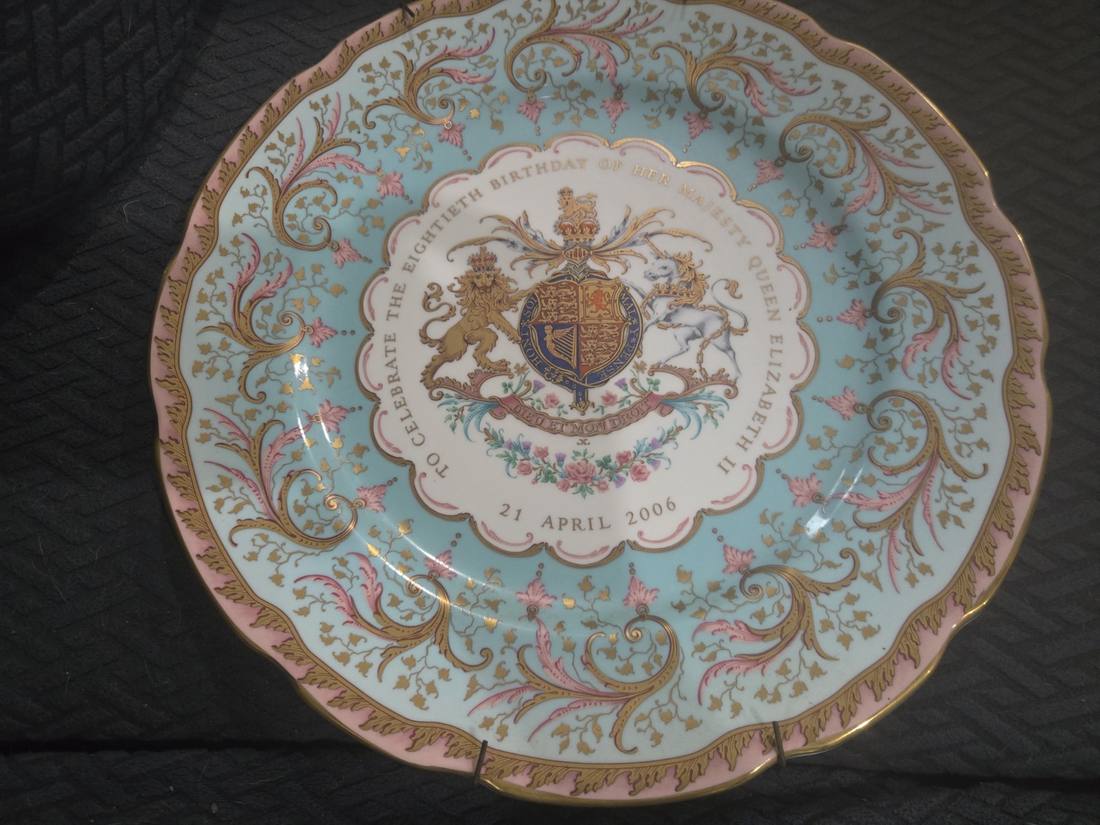 Queen Elizabeth II Limited Edition Plate 80th Jubilee Royal Collection Trust Queen Elizabeth II Limited Edition Plate 80th Jubilee Royal Collection Trust
