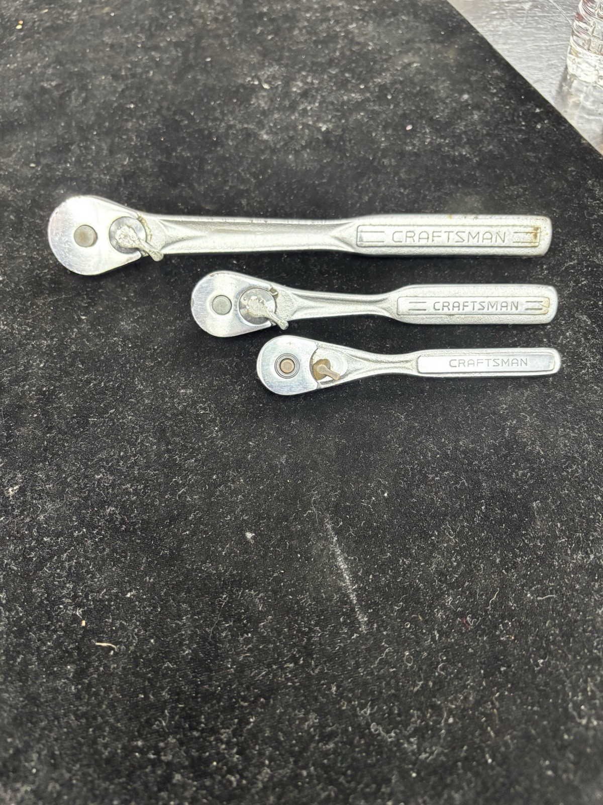Vintage Craftsman Ratchet Set 1/2", 3/8", 1/4" 44985, 43784, 44807 - USA