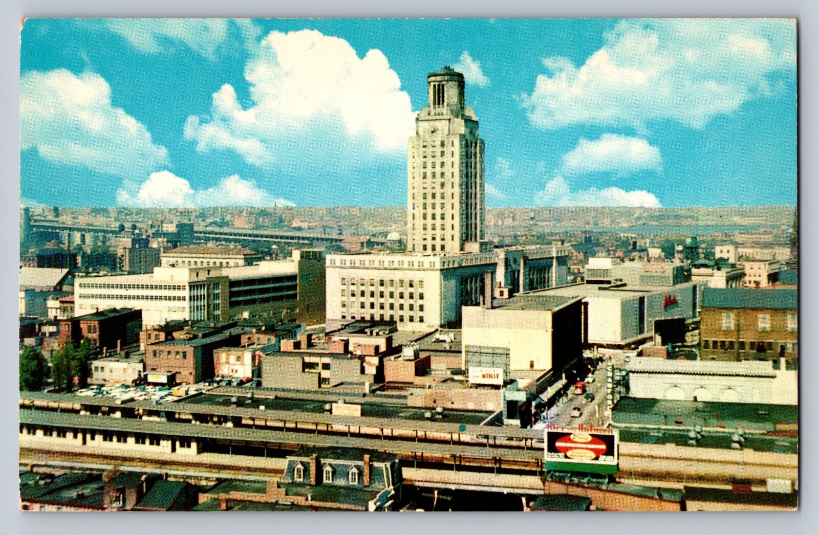Postcard New Jersey Camden Bird's Eye View of City Hall Parkade & Downtown A901 Postcard New Jersey Camden Bird's Eye View of City Hall Parkade & Downtown A901