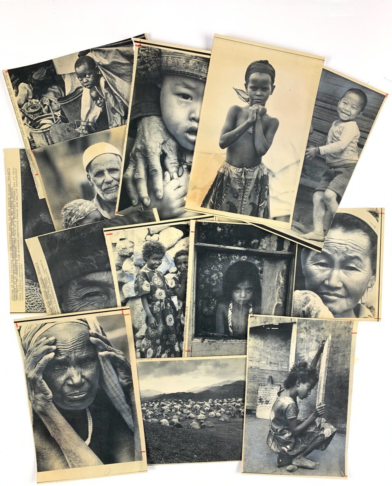 SET of 14 Press Photos 1979 Photo Essay Refugees by Eddie Adams AP Photographer