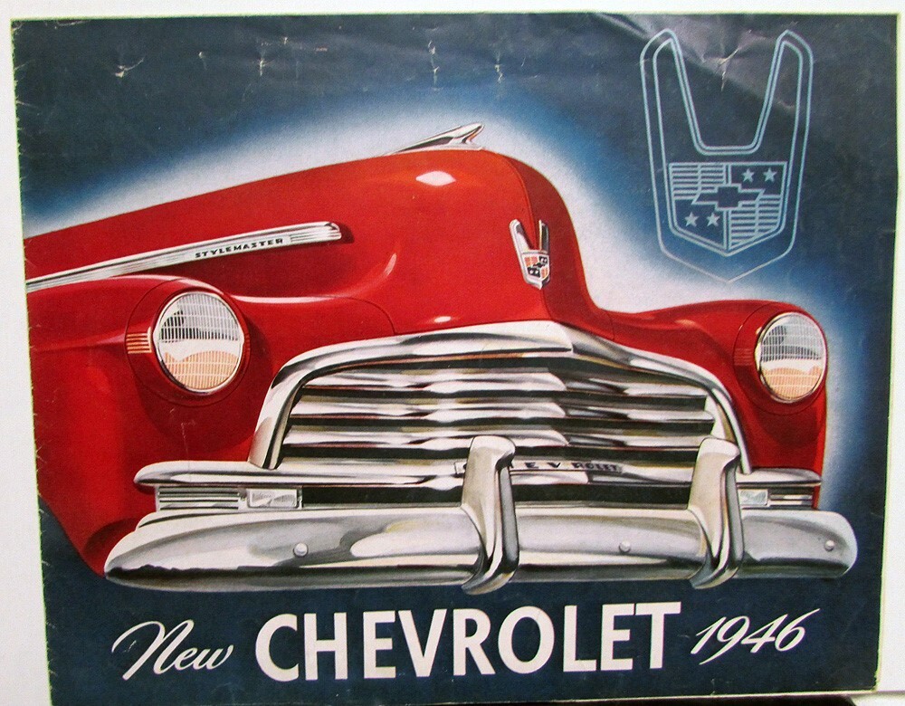 1946 Chevrolet Fleetline Fleetmaster Stylemaster Woody Wagon Sales Folder Orig 1946 Chevrolet Fleetline Fleetmaster Stylemaster Woody Wagon Sales Folder Orig