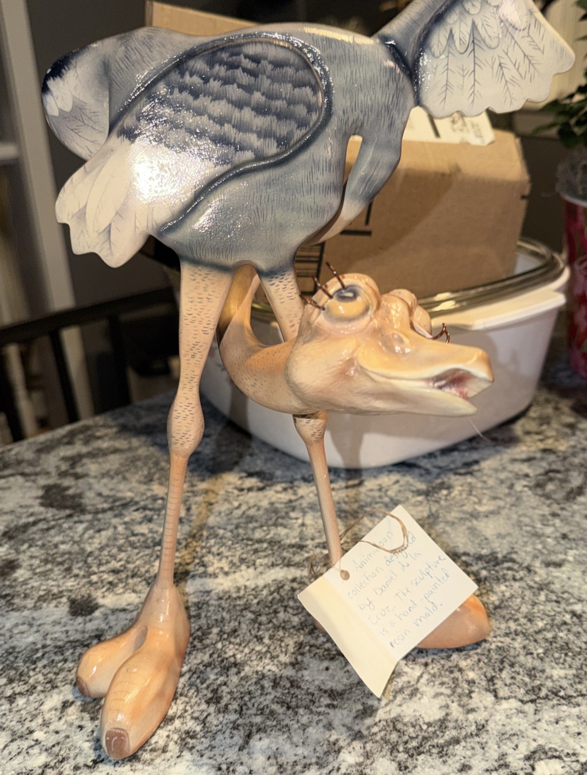 RARE Vtg 1993 Animaloon Silly Ostrich Daniel de la Cruz City Zoo Signed Figurine RARE Vtg 1993 Animaloon Silly Ostrich Daniel de la Cruz City Zoo Signed Figurine