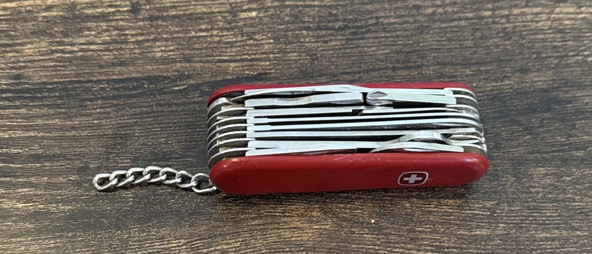 RARE Vintage Wenger Delemont tool Swiss Army Knife 85mm READ Has Flaws RARE Vintage Wenger Delemont tool Swiss Army Knife 85mm READ Has Flaws