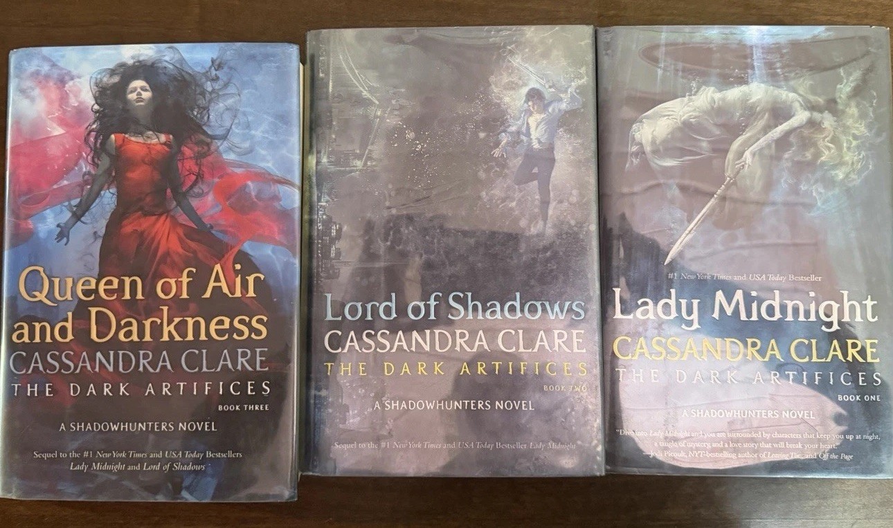 The Dark Artífices Trilogy By Cassandra Clare. Hardcover, (EX-libary Copies) The Dark Artífices Trilogy By Cassandra Clare. Hardcover, (EX-libary Copies)