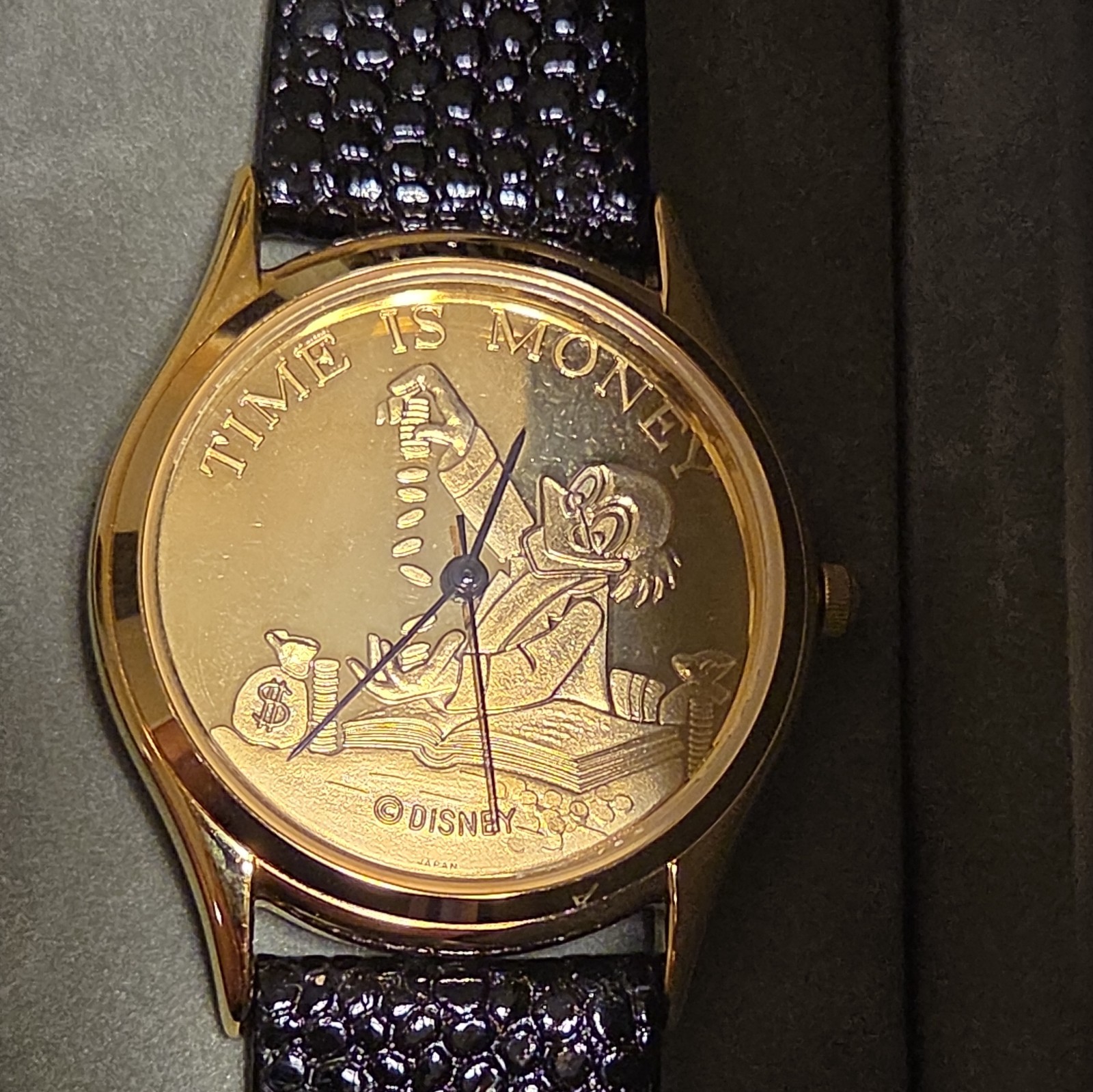 Rare Vintage Pedre, Disney Scrooge Watch,  “Time Is Money” New In Box